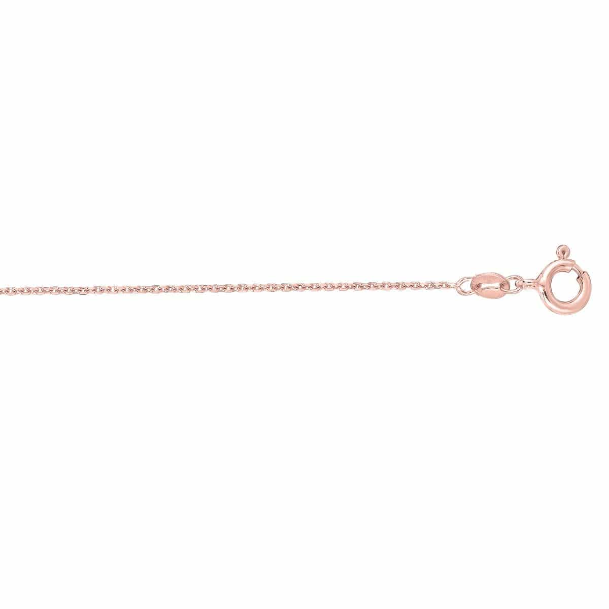 14K Rose Gold Cable Link Chain