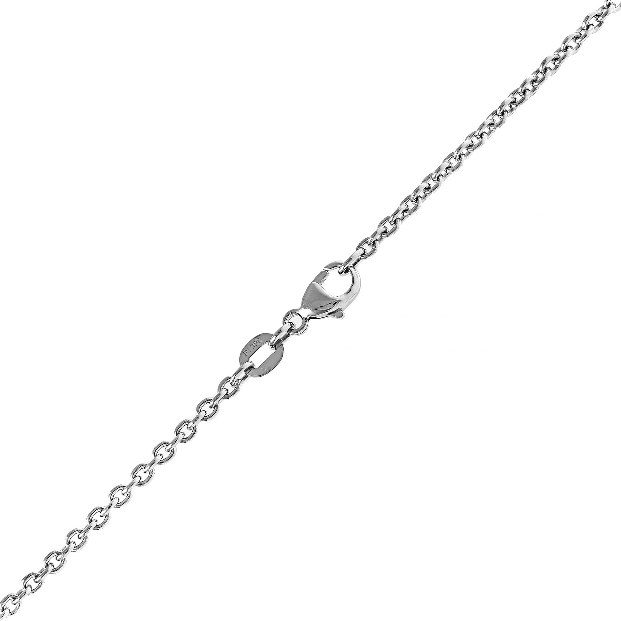 Platinum 2.2mm Round Cable Chain Necklace - Image 2