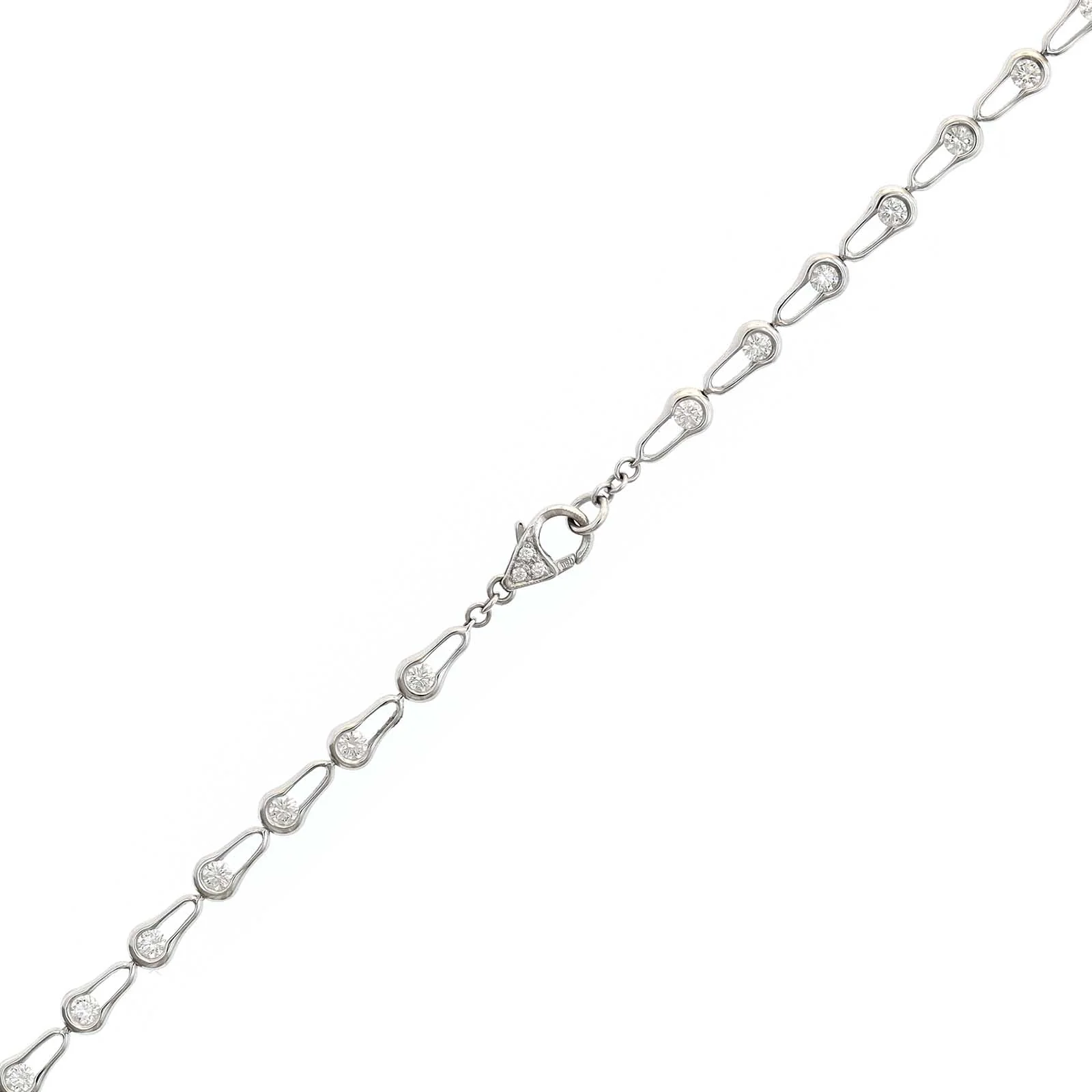 Etho Maria 18K White and Yellow Gold Fancy Yellow Pear Shaped Diamond Pendant Necklace - Image 3