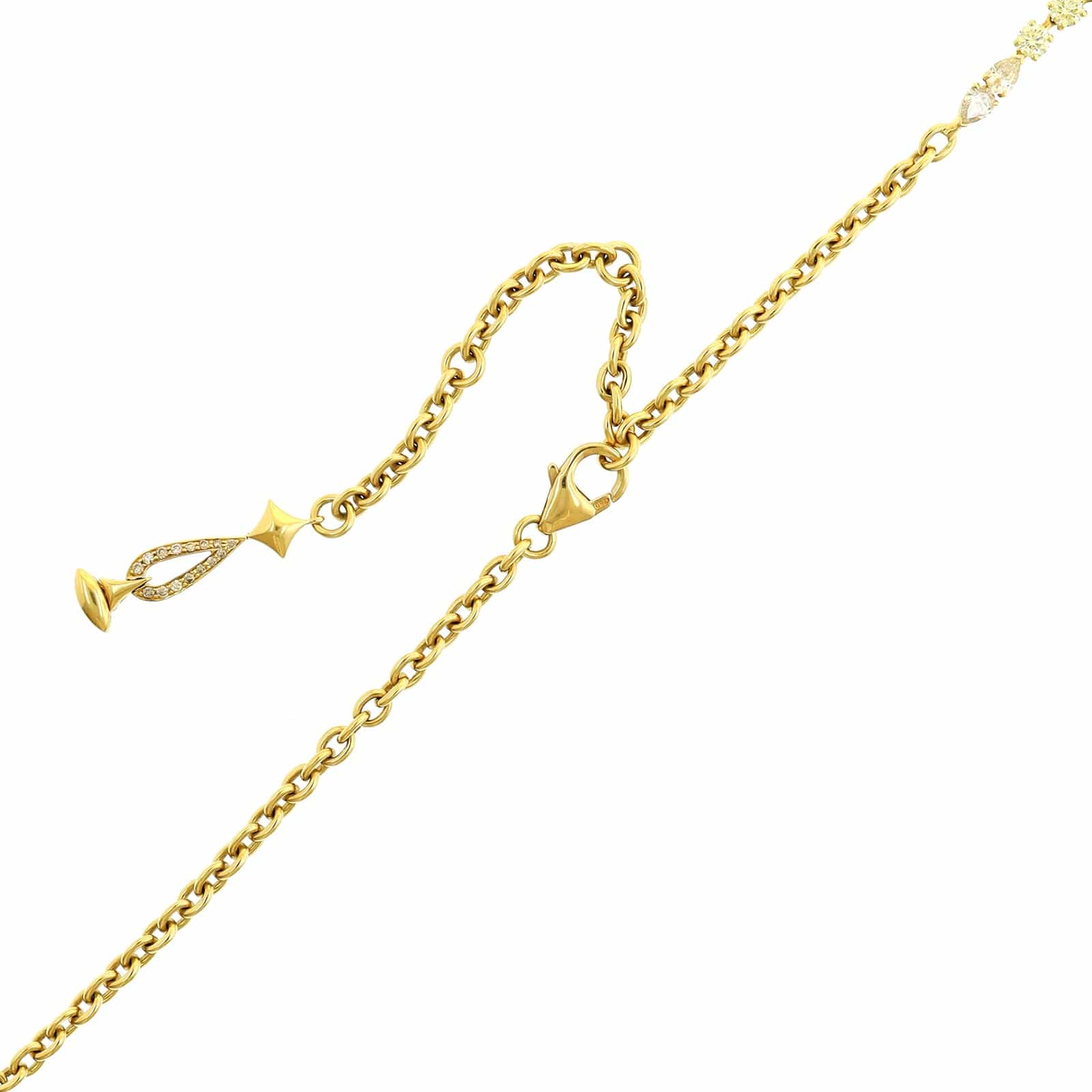 Etho Maria 18K Yellow Gold Brown and Yellow Diamond Necklace - Image 3