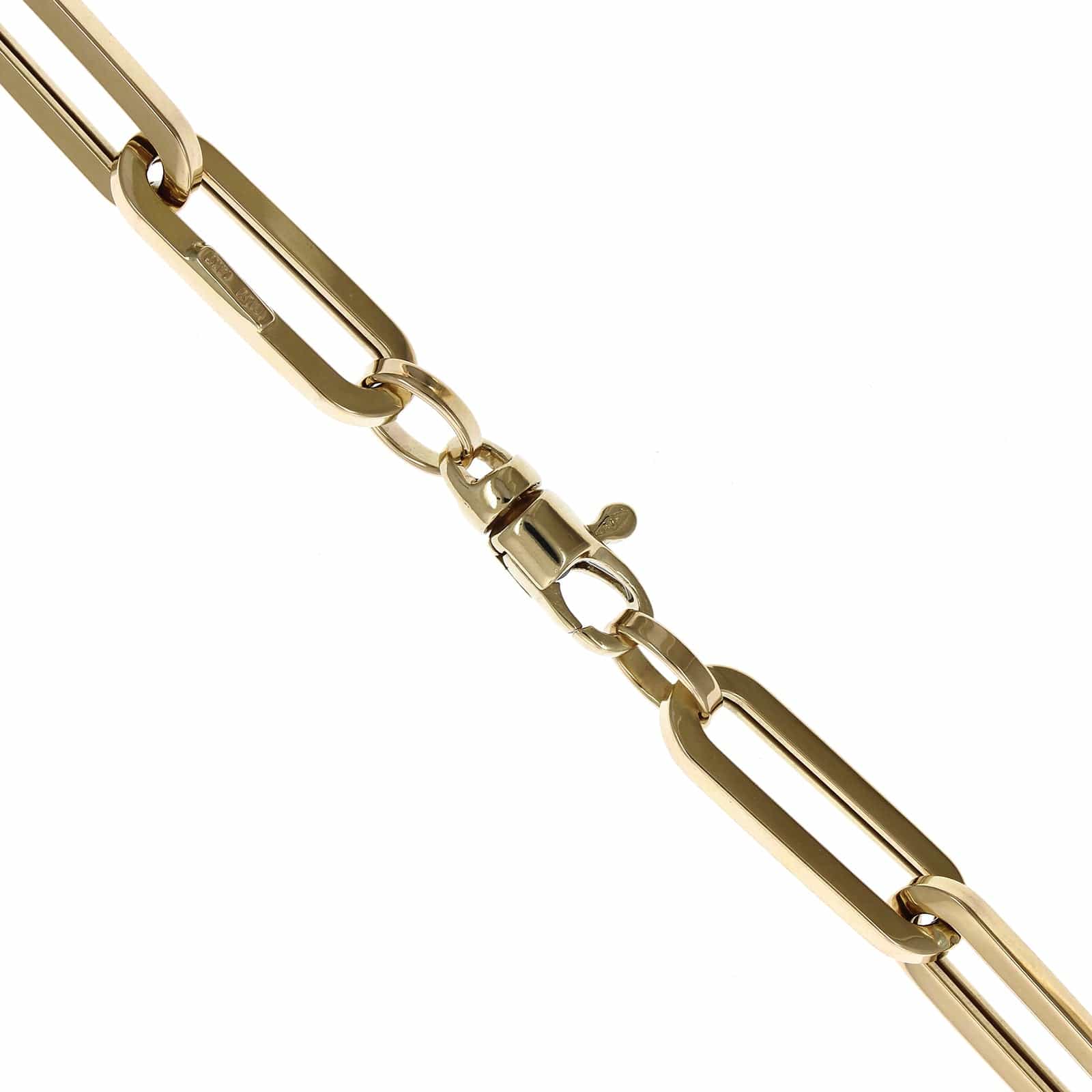 14K Yellow Gold Paperclip Necklace - Image 2