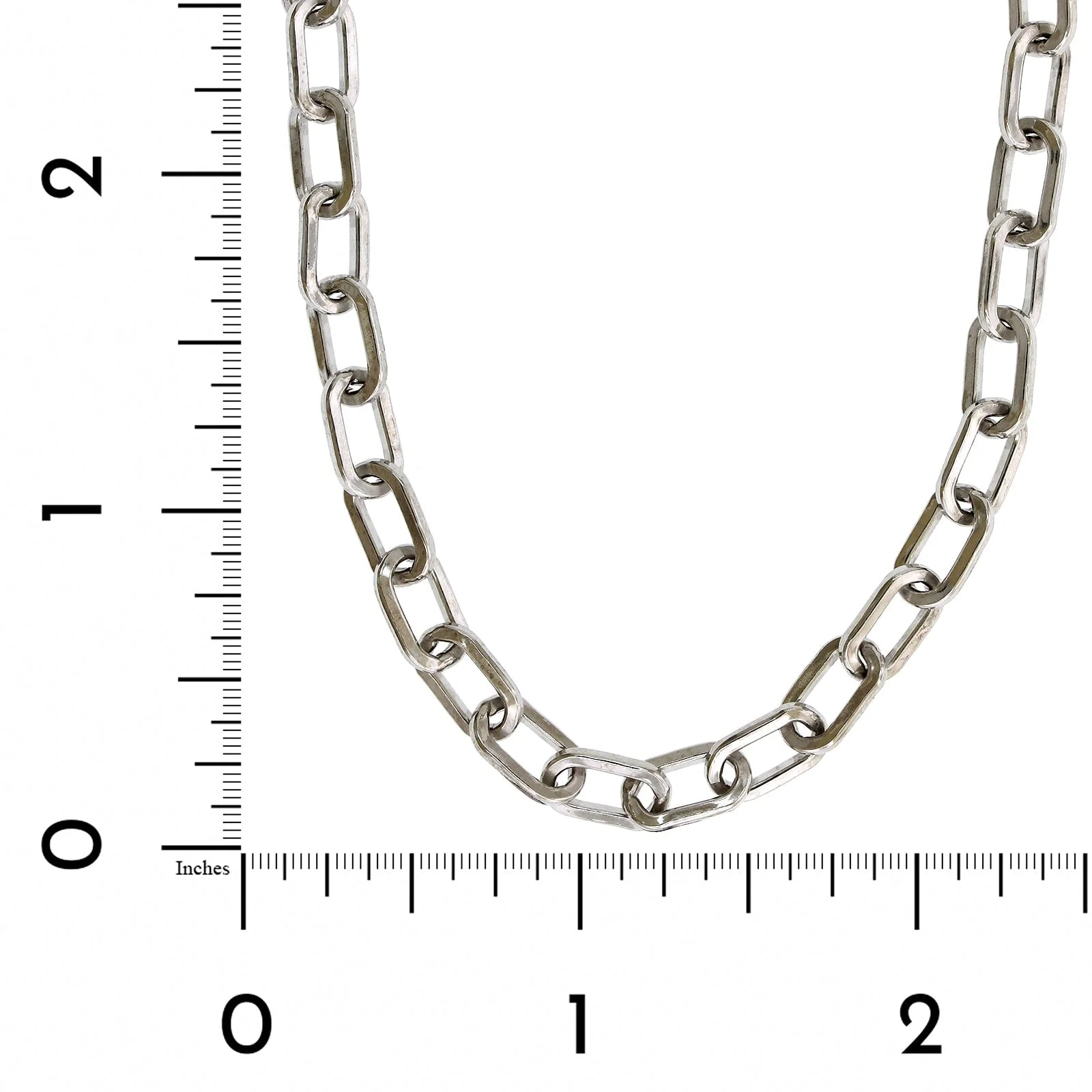 Sterling Silver Squared Paperclip Chain - Image 3