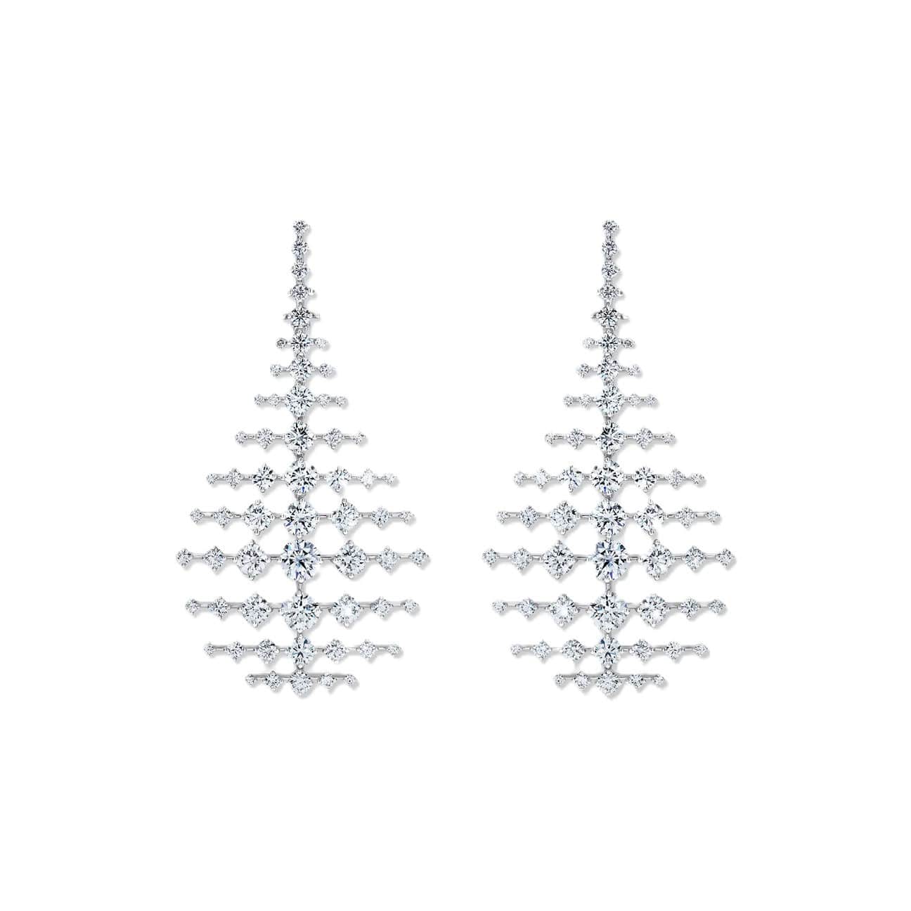 Fernando Jorge 18K White Gold and Diamond Disco Drop Earrings