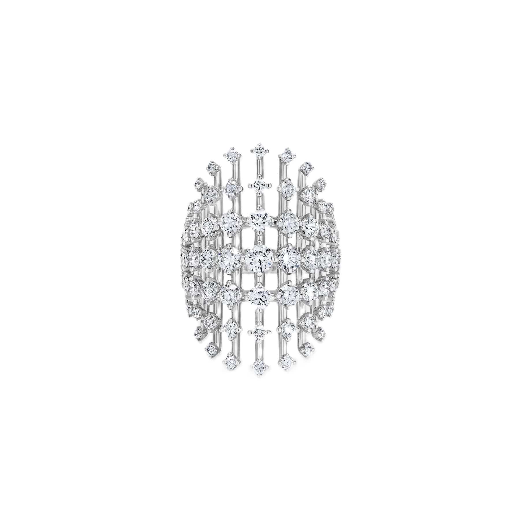 Fernando Jorge 18K White Gold Medium Diamond Disco Ring - Image 2