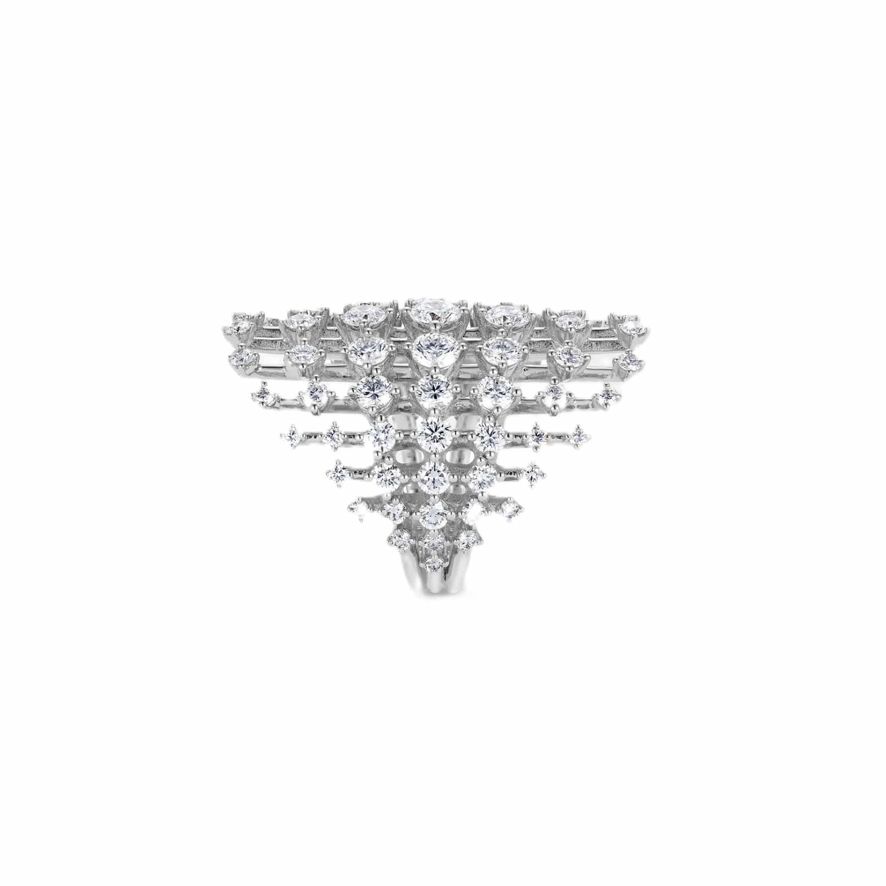 Fernando Jorge 18K White Gold Medium Diamond Disco Ring - Image 3