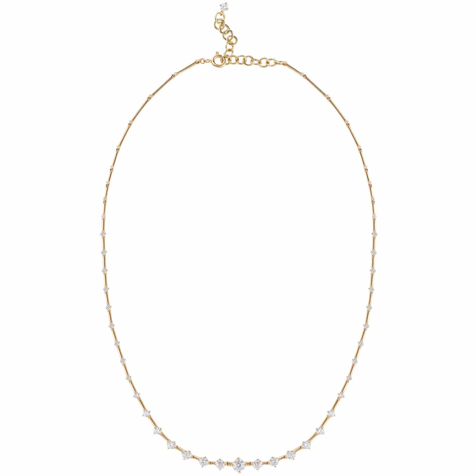 Fernando Jorge 18K Yellow Gold Small Diamond Sequence Necklace