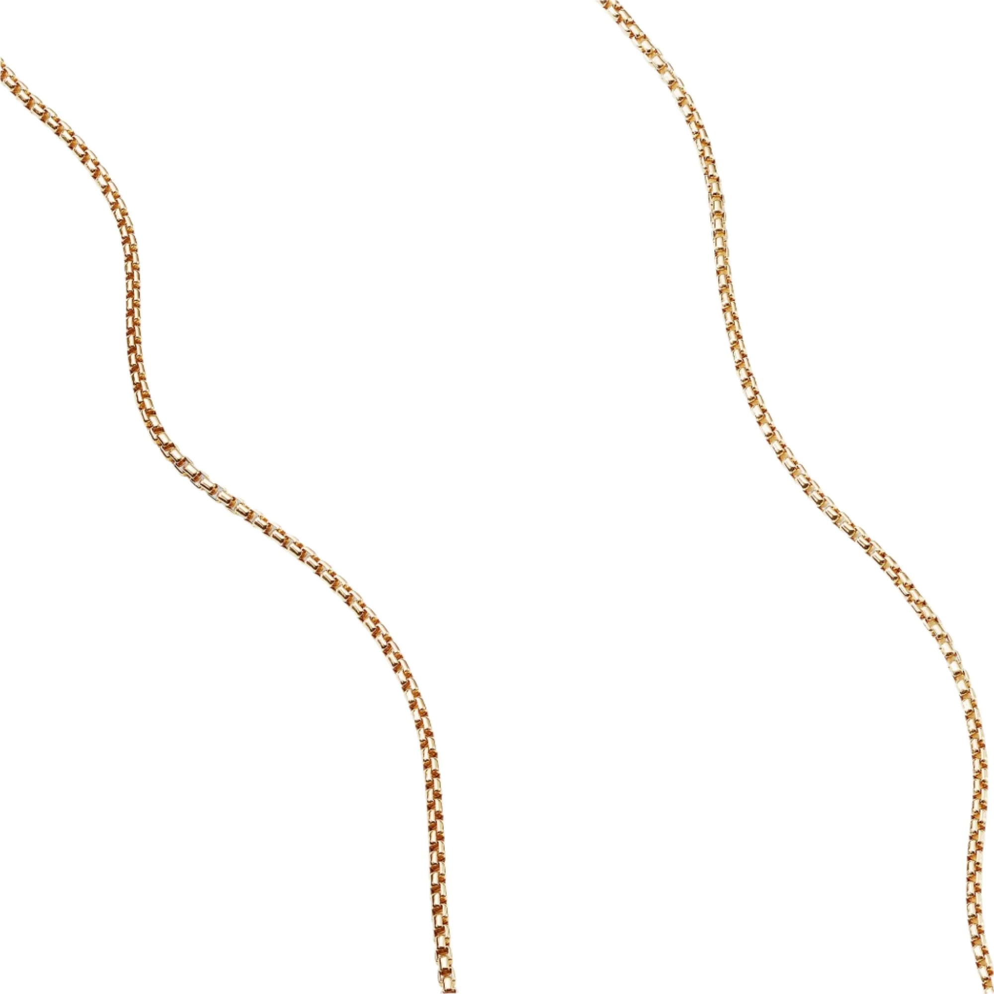 Box Chain Necklace in 18K Gold, 1.7mm - Image 2
