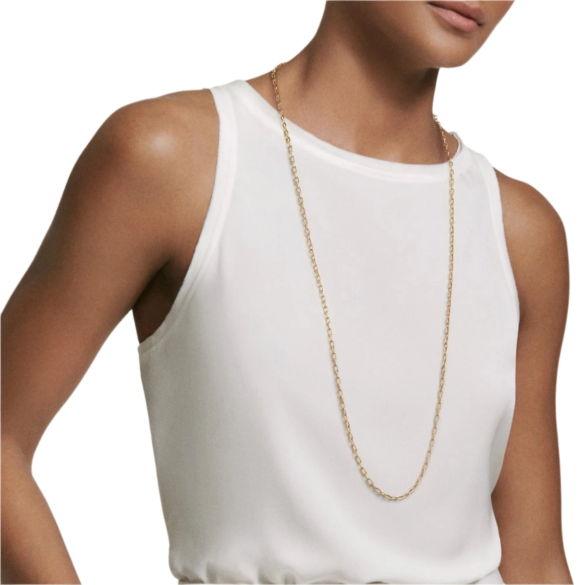 DY Madison Thin Necklace in 18K Gold, 3mm - Image 2