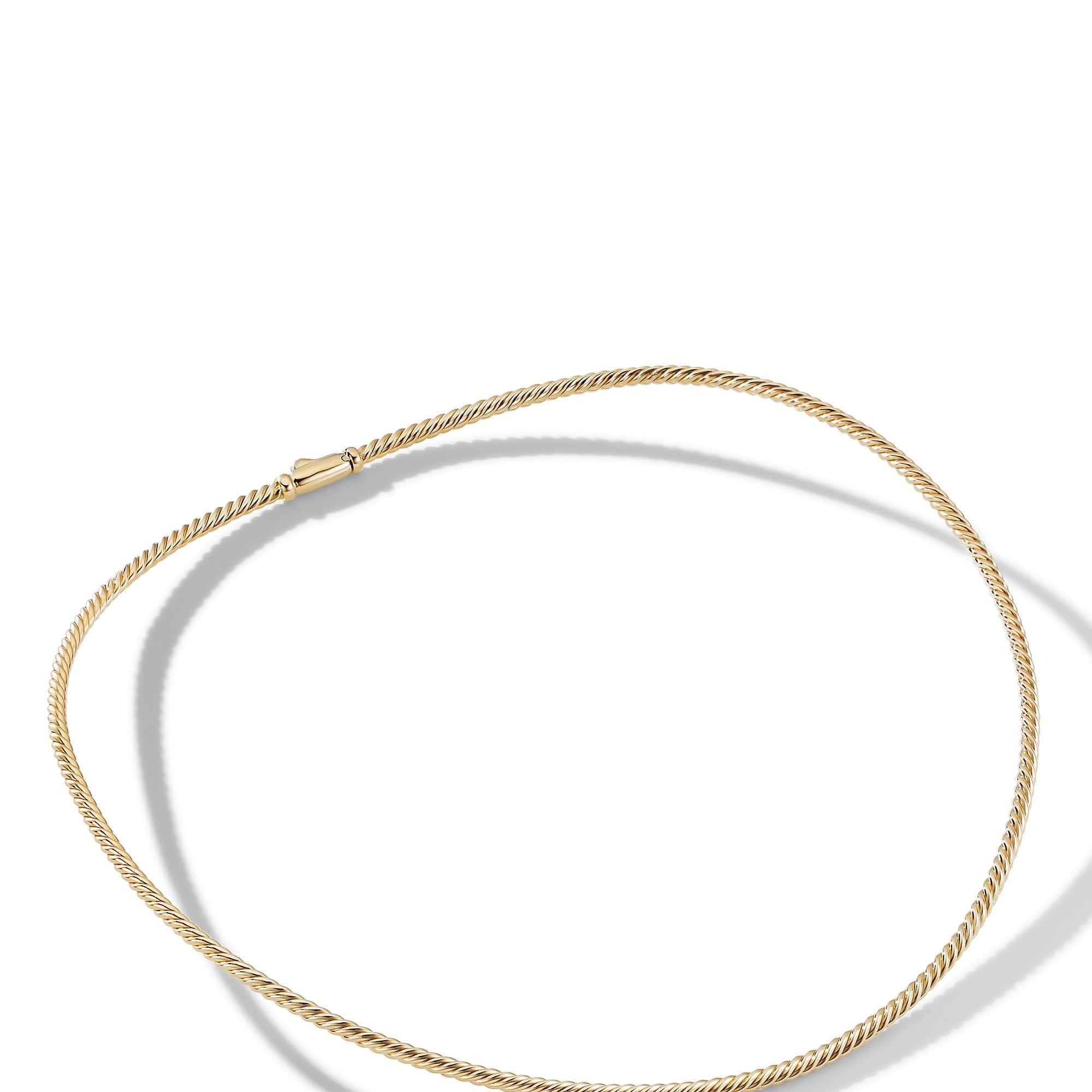 Sculpted Cable Necklace in 18K Yellow Gold - Image 2