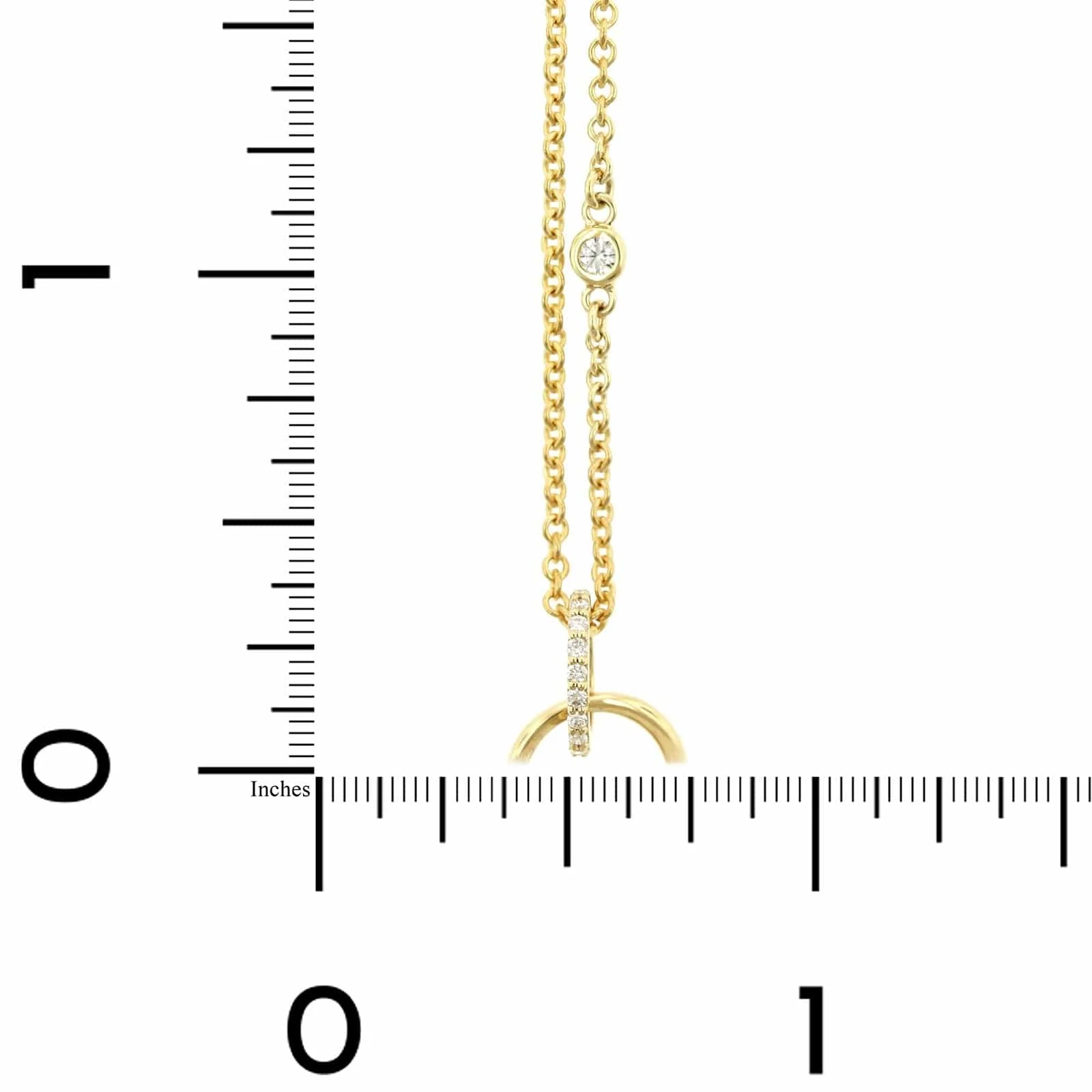 18K Yellow Gold Diamond Enhancer Chain - Image 2