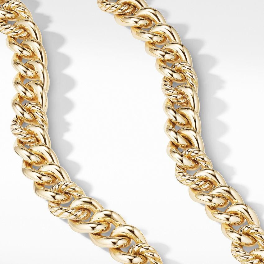Curb Chain Necklace in 18K Yellow Gold - Image 2