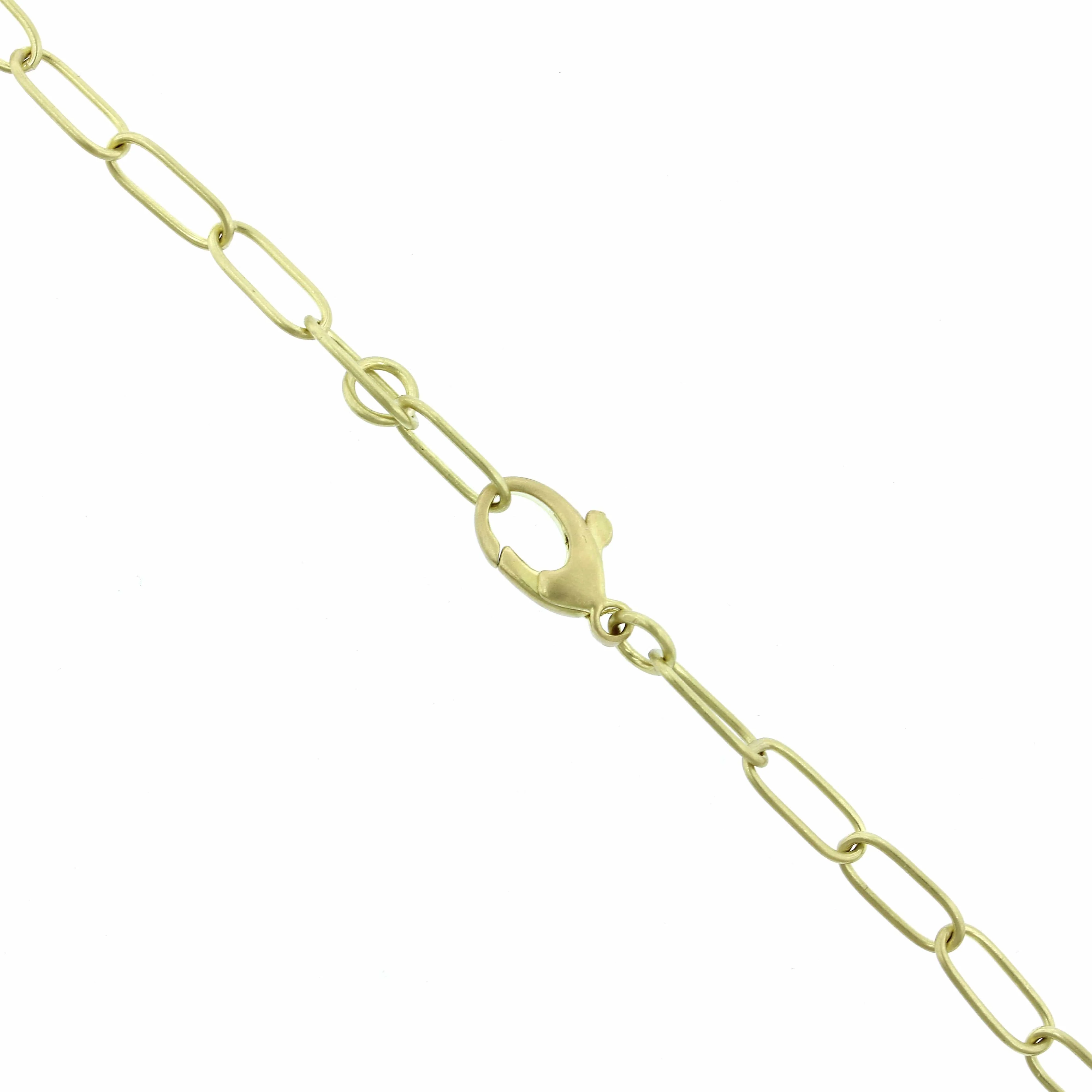 18K Yellow Gold Handmade Oval Link Chain - Image 3