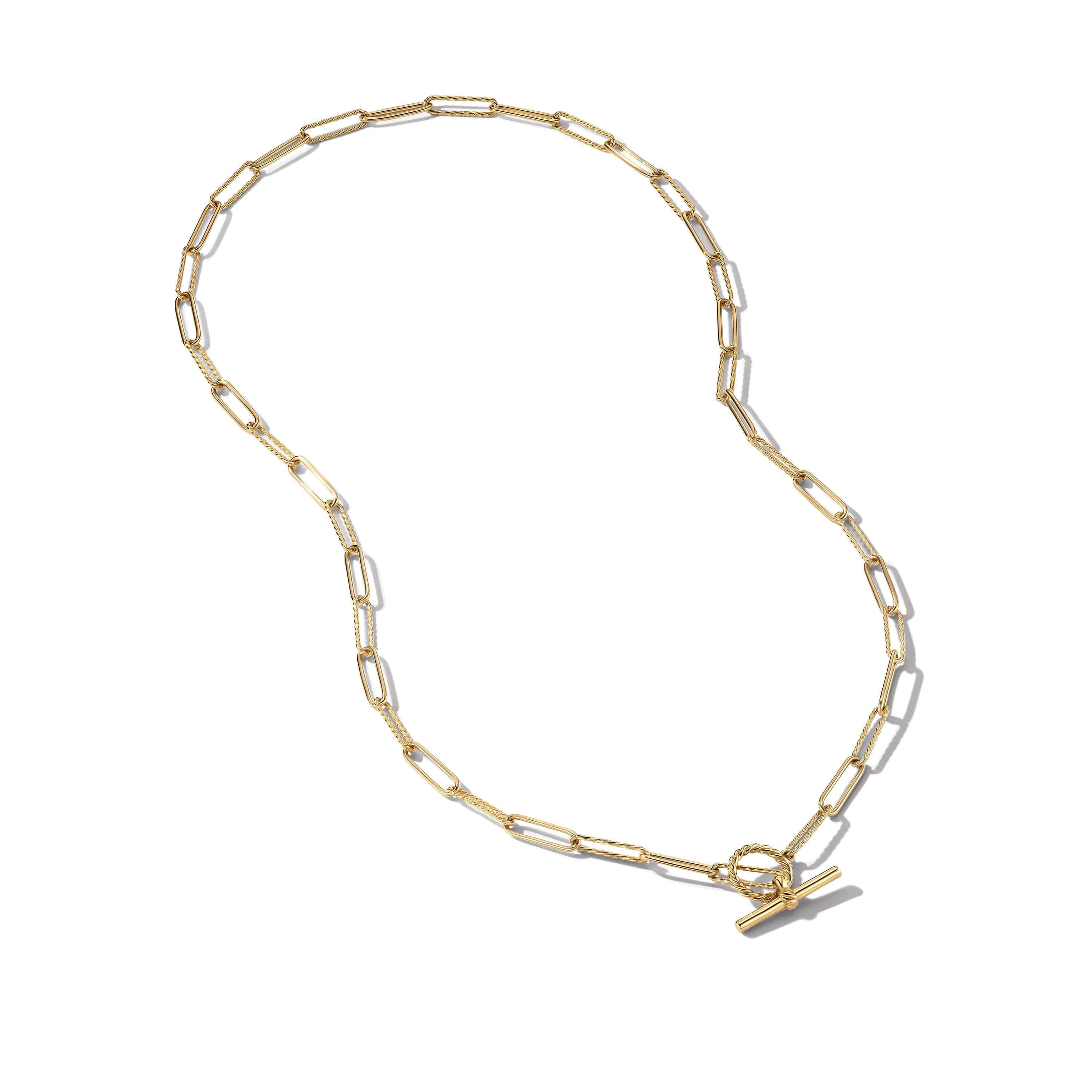 DY Madison® Elongated Chain Necklace in 18K Yellow Gold - Image 3