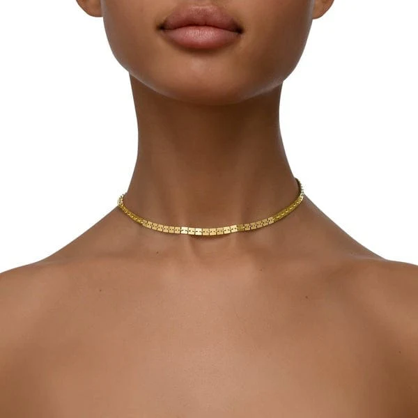 CADAR 18K Yellow Gold Square Chain - Image 2