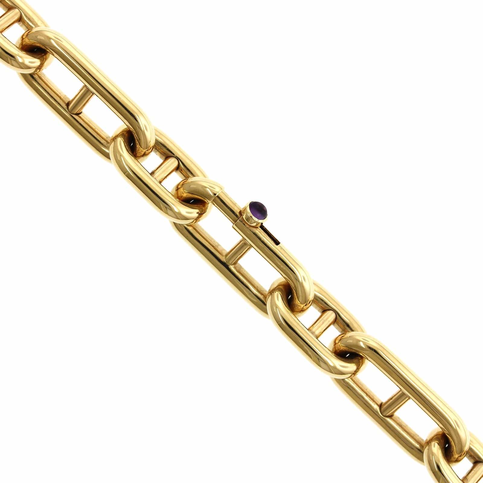 18K Yellow Gold Elongated Mariner Chain - Image 2
