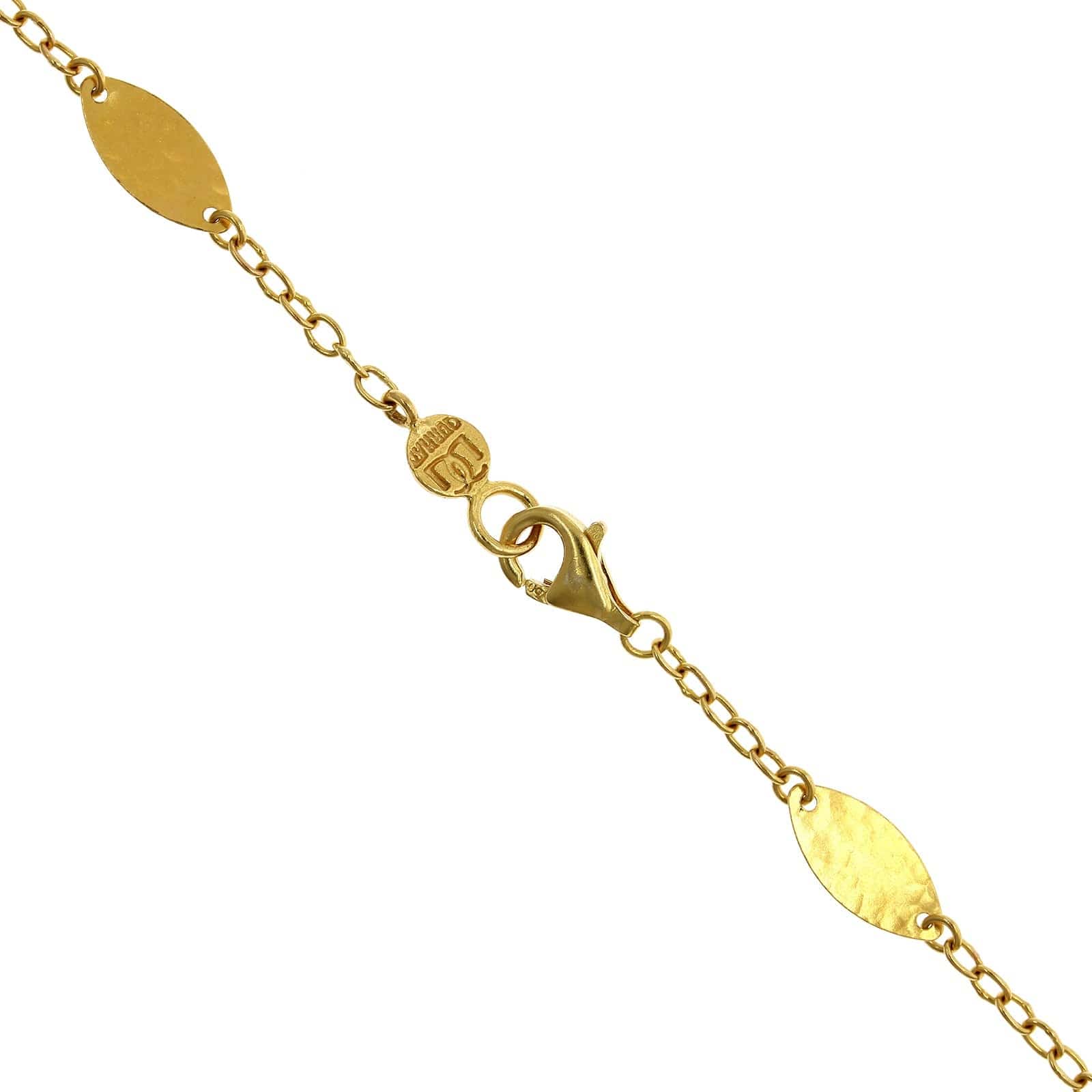 24K Yellow Gold Willow Flake Chain - Image 2