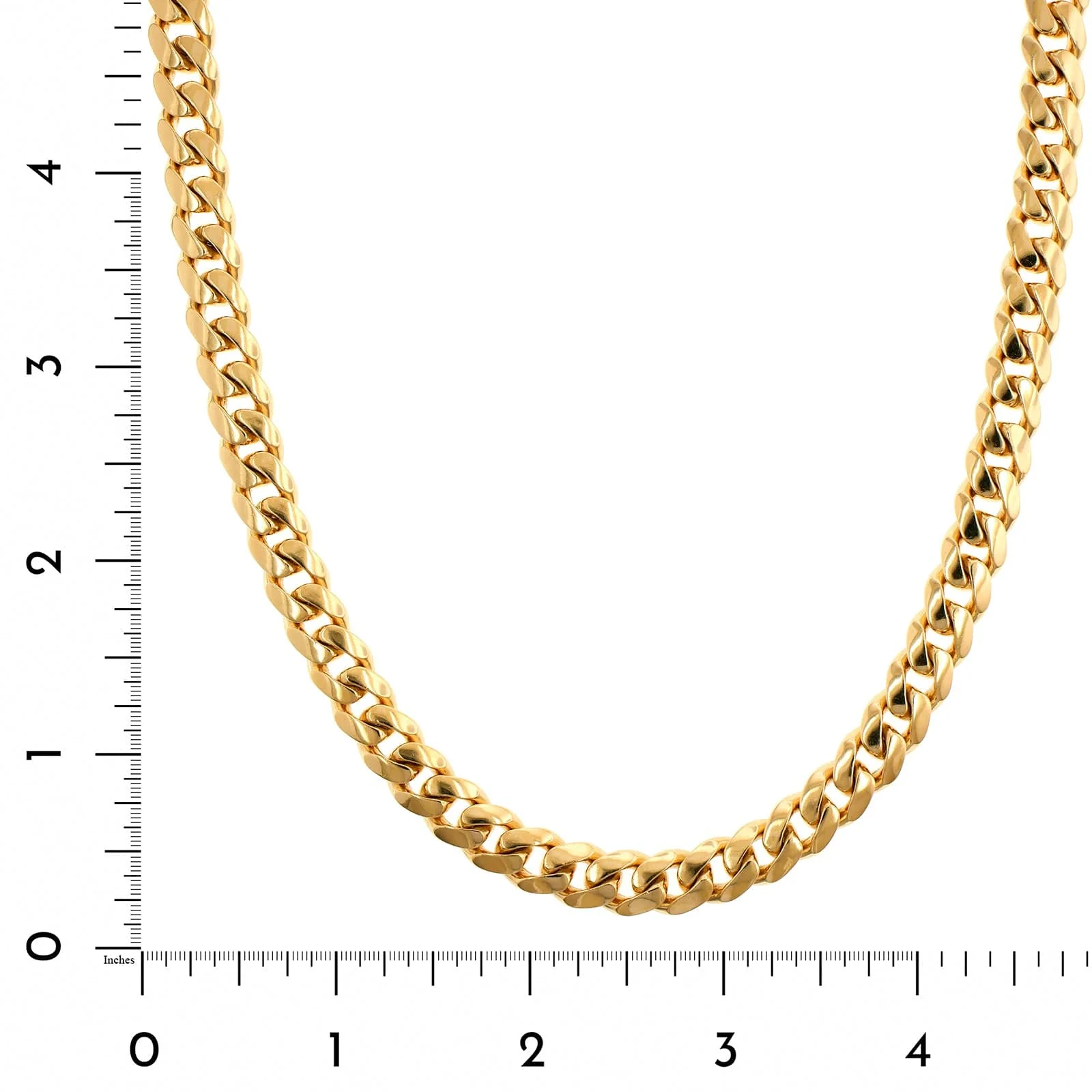 18K Yellow Gold 23" Cuban Chain Necklace - Image 3