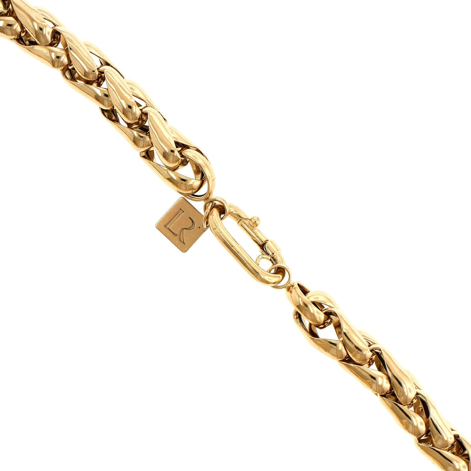 Lauren Rubinski 14K Yellow Gold Large Link GIA Necklace - Image 2