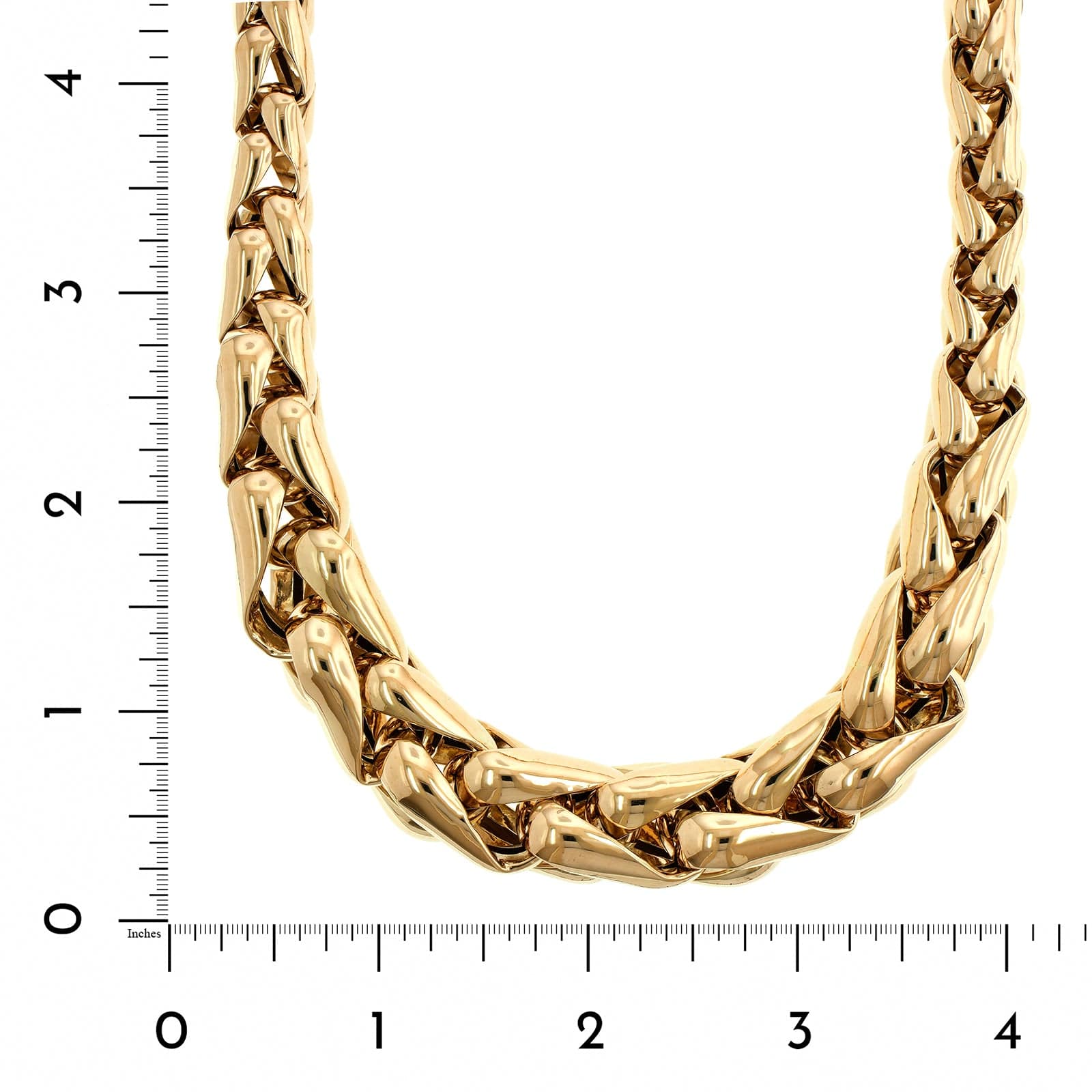 Lauren Rubinski 14K Yellow Gold Large Link GIA Necklace - Image 3