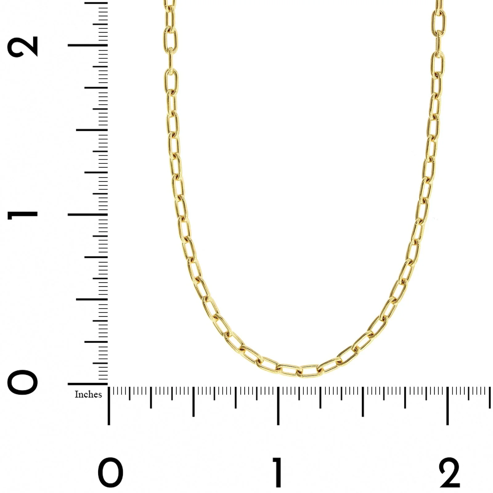 14K Yellow Gold Medium Chain Link Necklace - Image 3