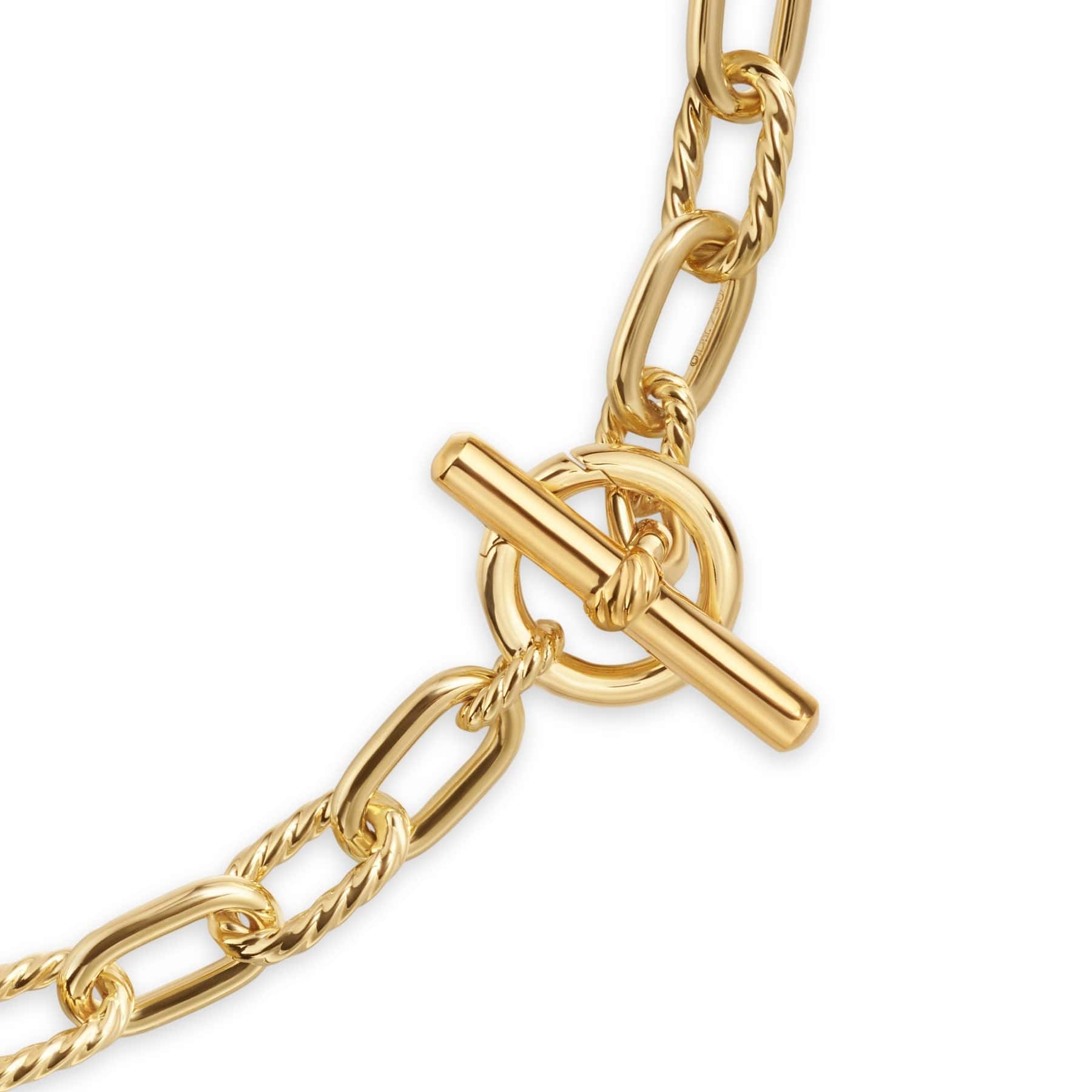 DY Madison® Toggle Chain Necklace 18K Yellow Gold, 8.5mm - Image 2