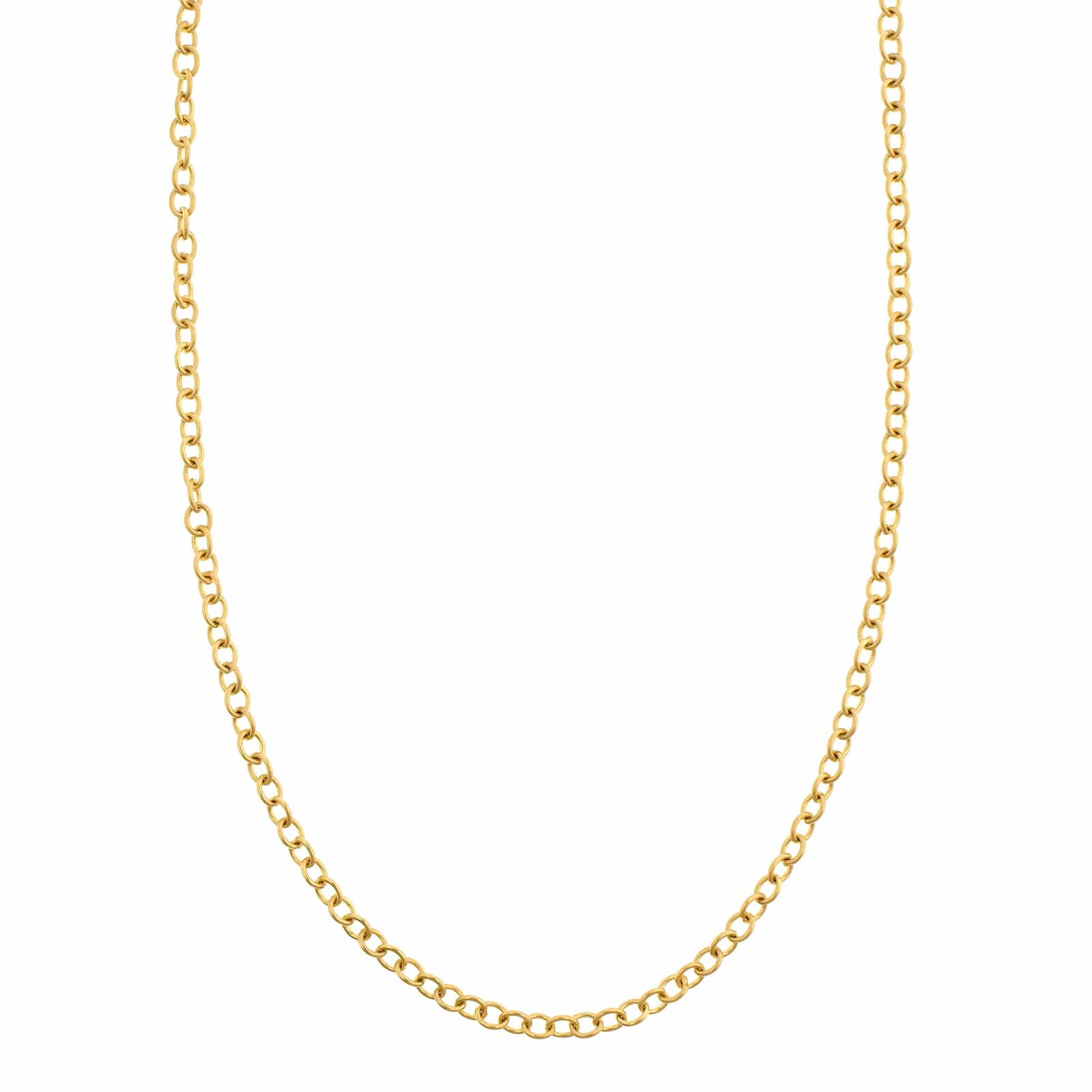 Suzy Landa 18K Yellow Gold 18" Small Round Link Chain Necklace - Image 4