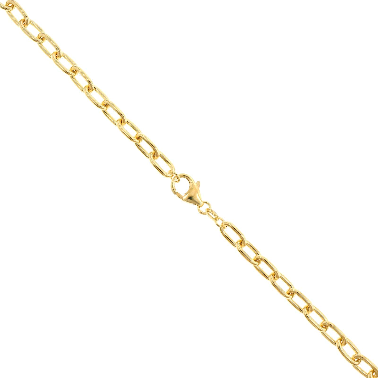 14K Yellow Gold Oval Chain Link Necklace - Image 2