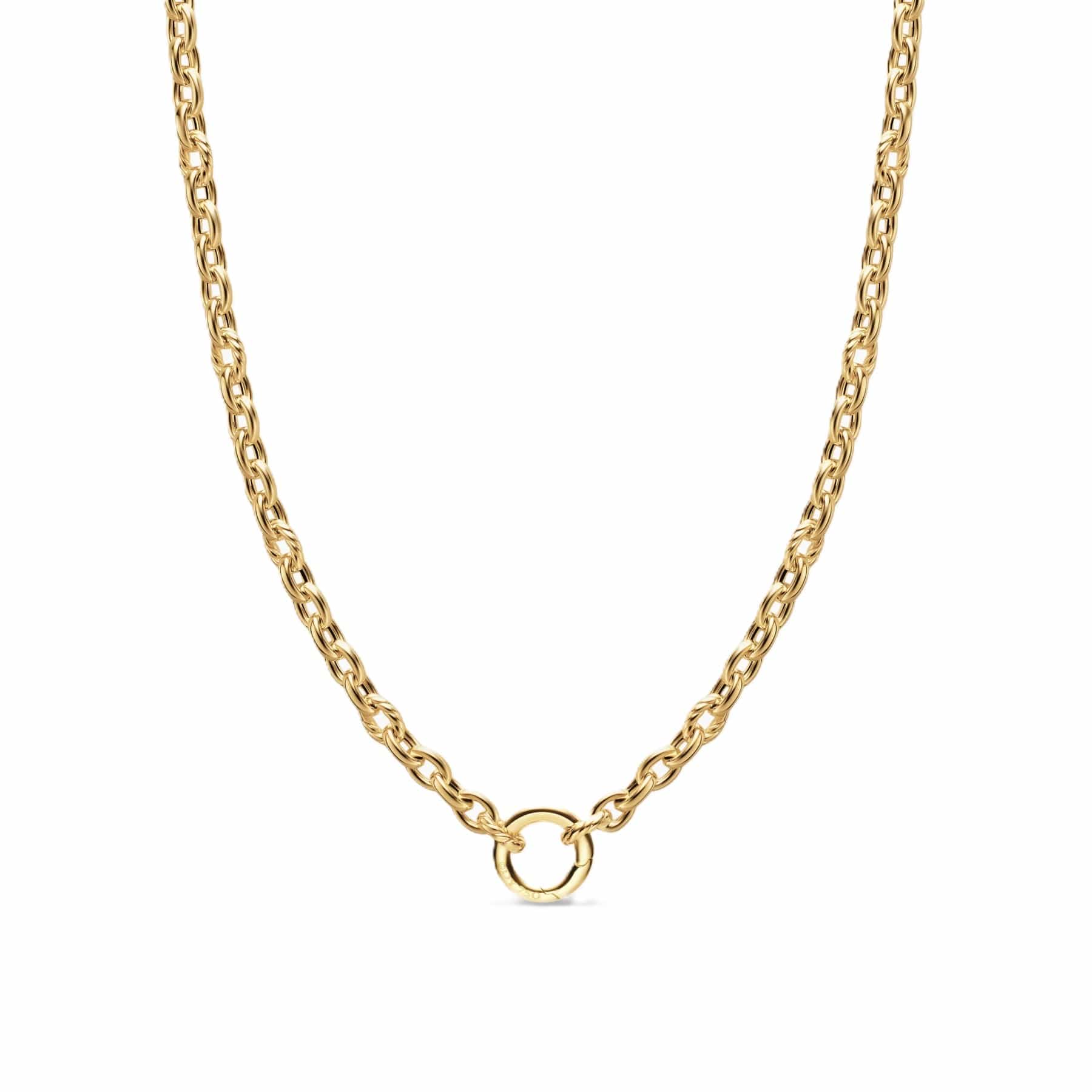 DY Mercer® Petite Chain Necklace 18K Yellow Gold, 4.5mm - Image 3