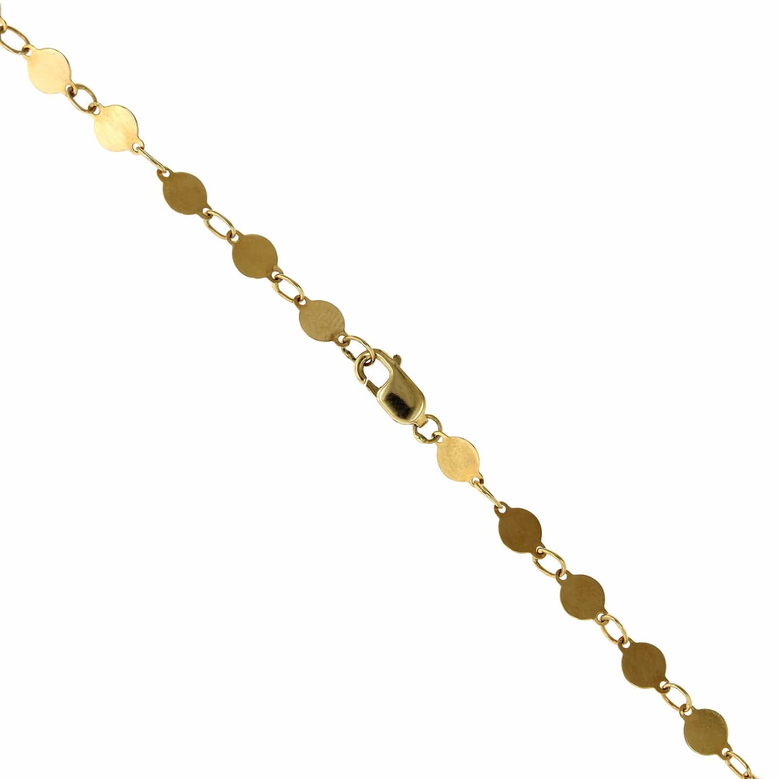 14K Yellow Gold Round Mirror Chain - Image 2