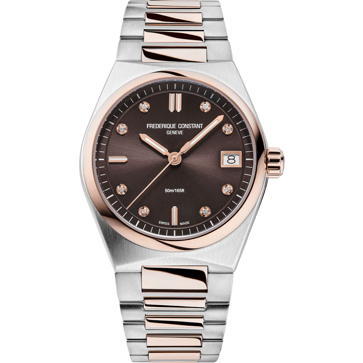 Frederique Constant Highlife Ladies Quartz Stainless Steel & Rose Gold FC-240CD2NH2B