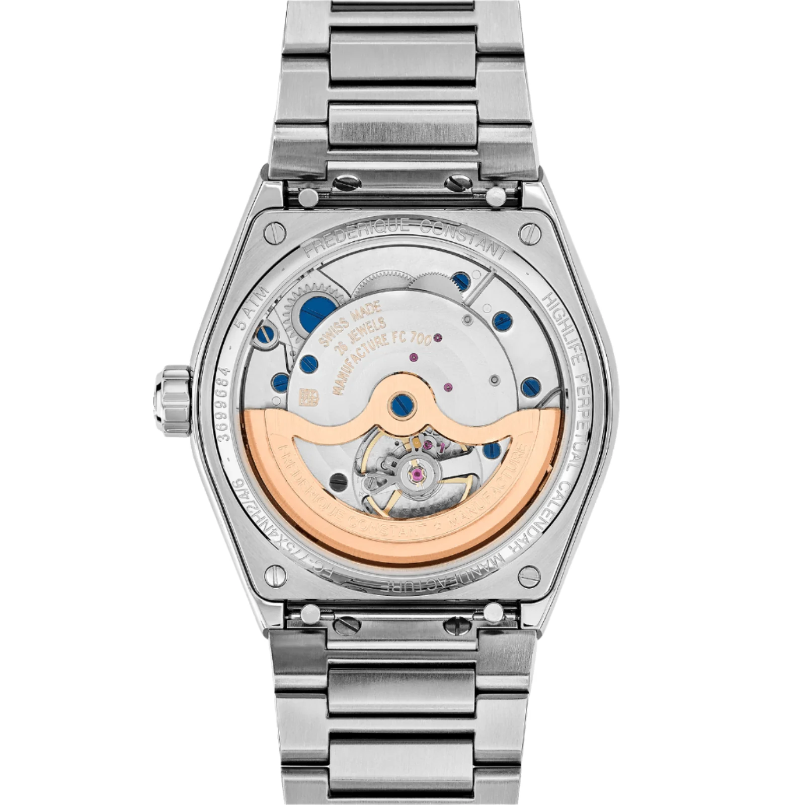 Frederique Constant Highlife Perpetual Calendar Automatic Stainless Steel FC-775N4NH6B - Image 3