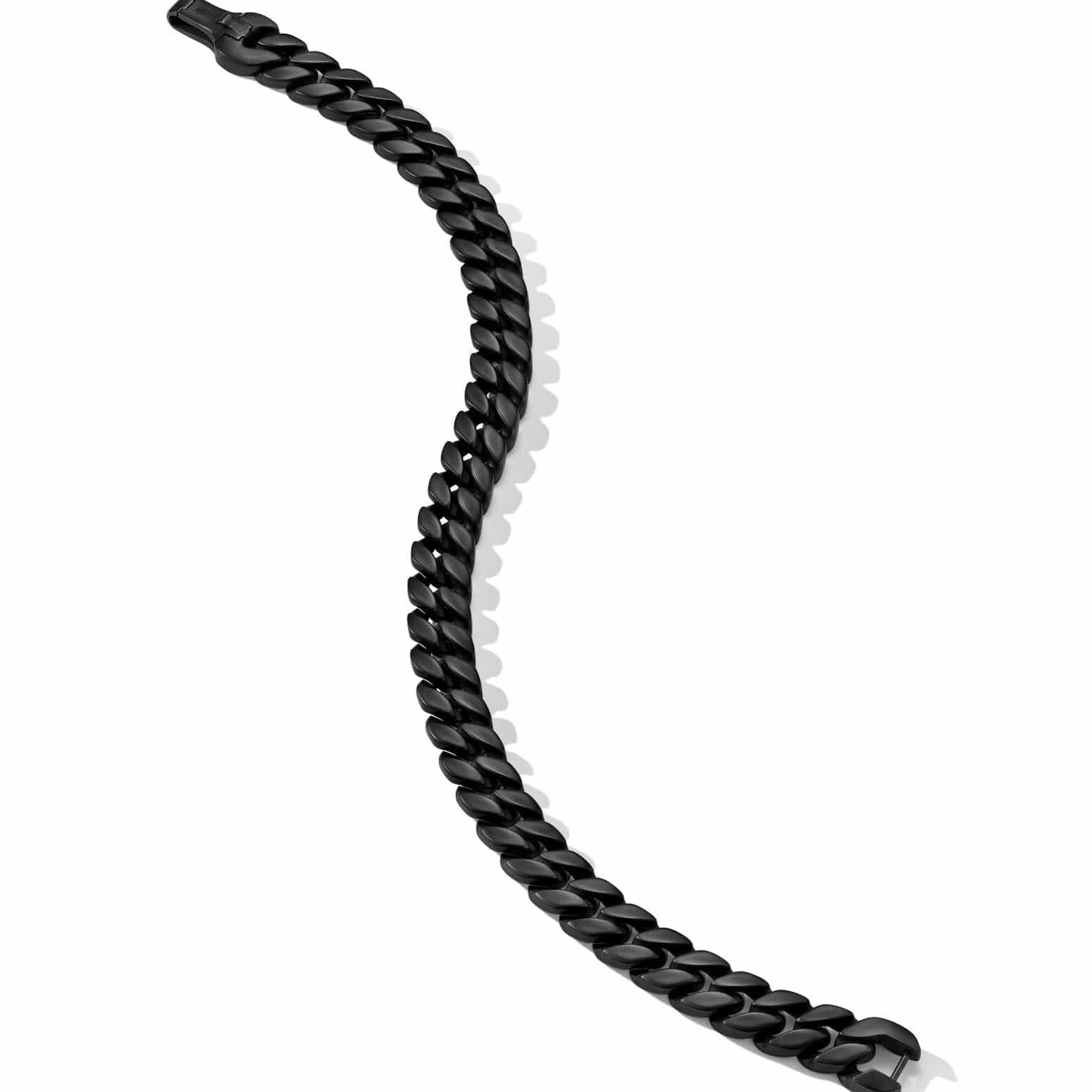 Curb Chain Bracelet in Black Titanium, 8mm - Image 3