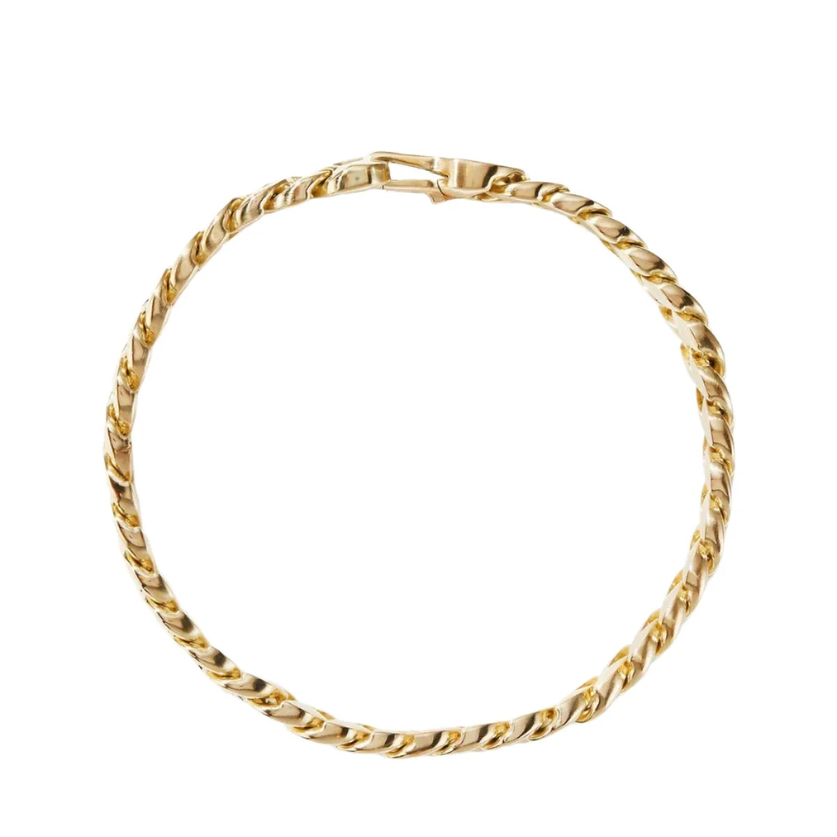 Curb Chain Bracelet in 18K Yellow Gold - Image 2