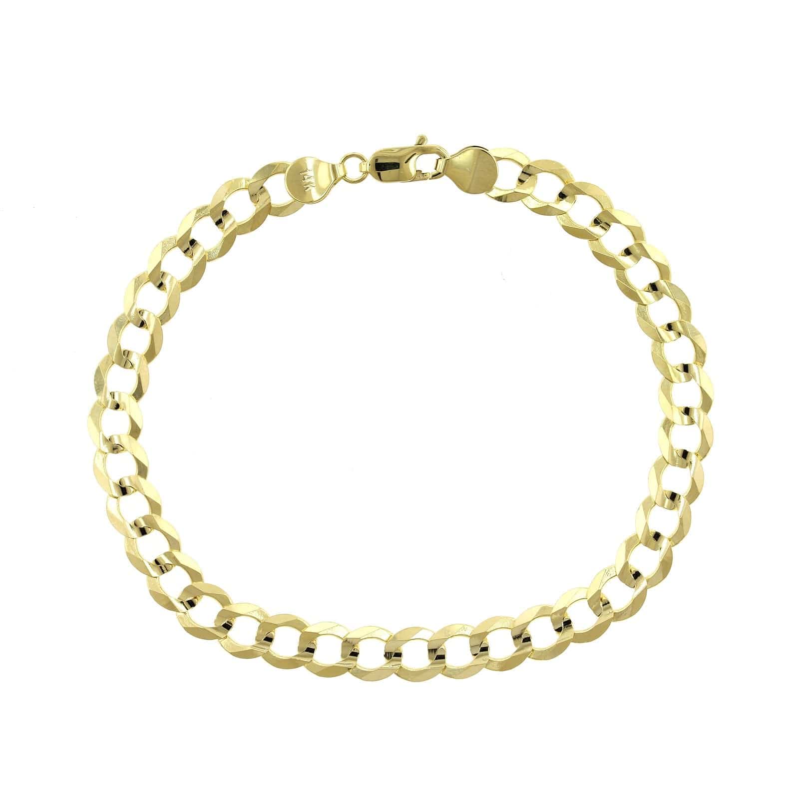 14K Yellow Gold Curb Link Bracelet