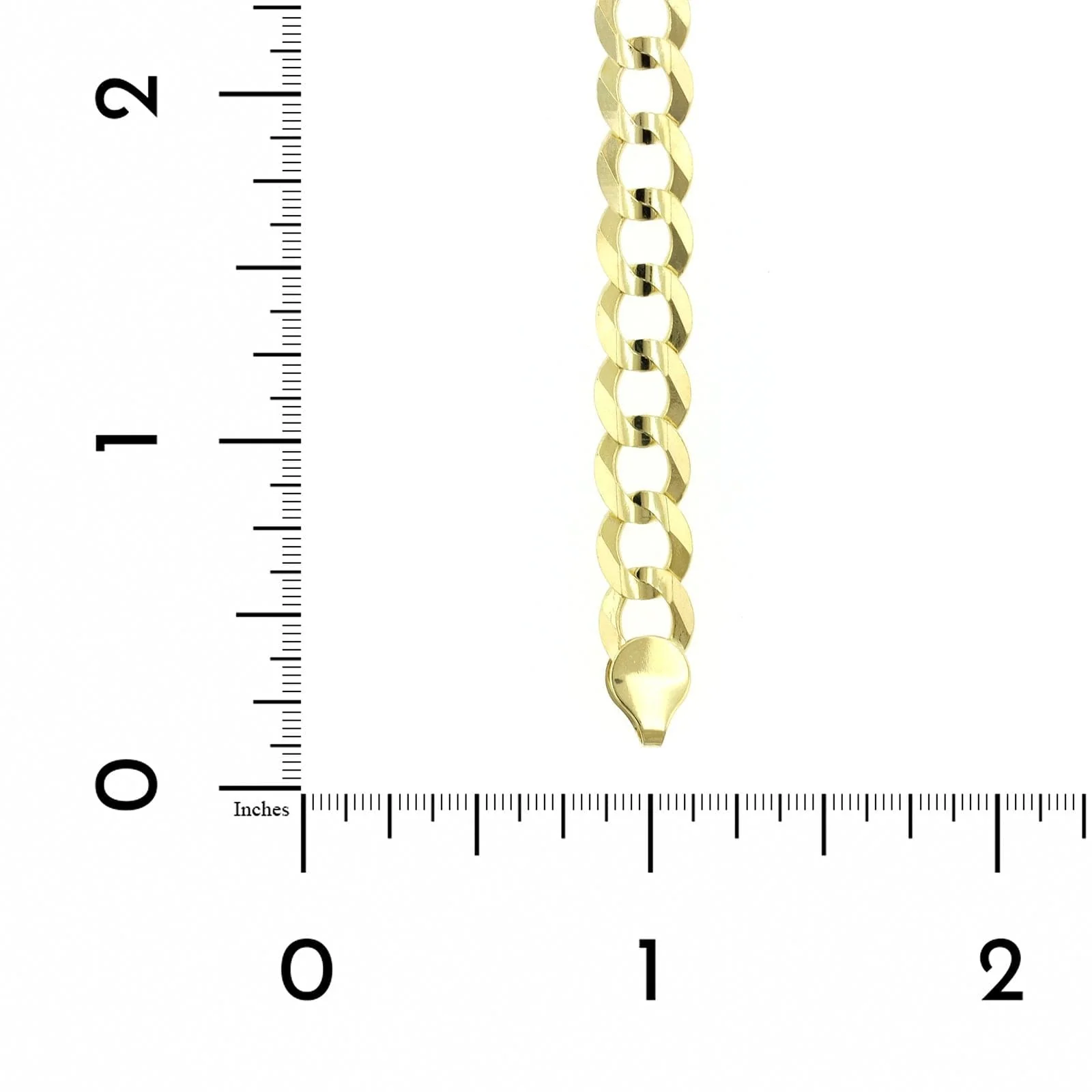 14K Yellow Gold Curb Link Bracelet - Image 3