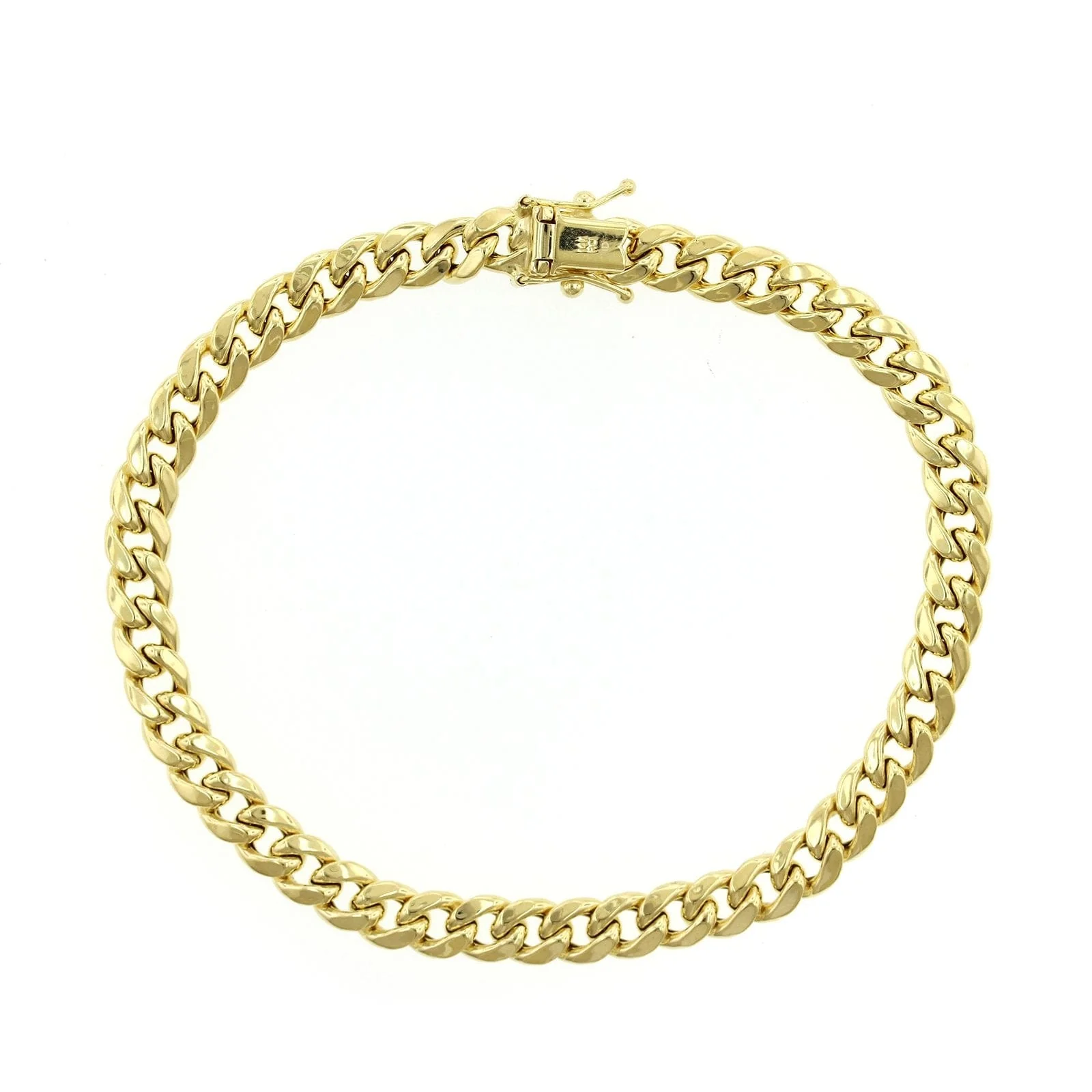 14K Yellow Gold Curb Link Bracelet