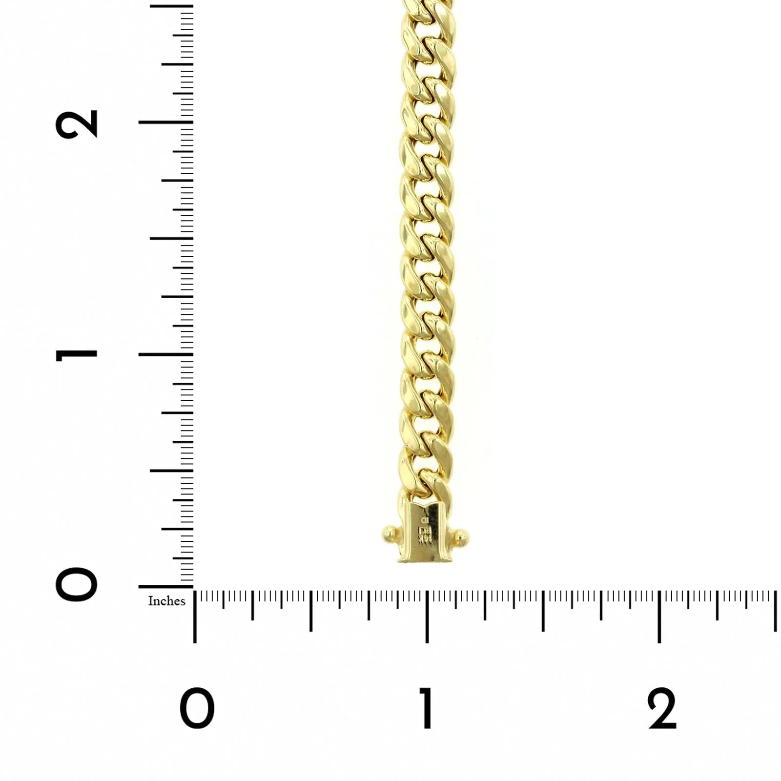 14K Yellow Gold Curb Link Bracelet - Image 3