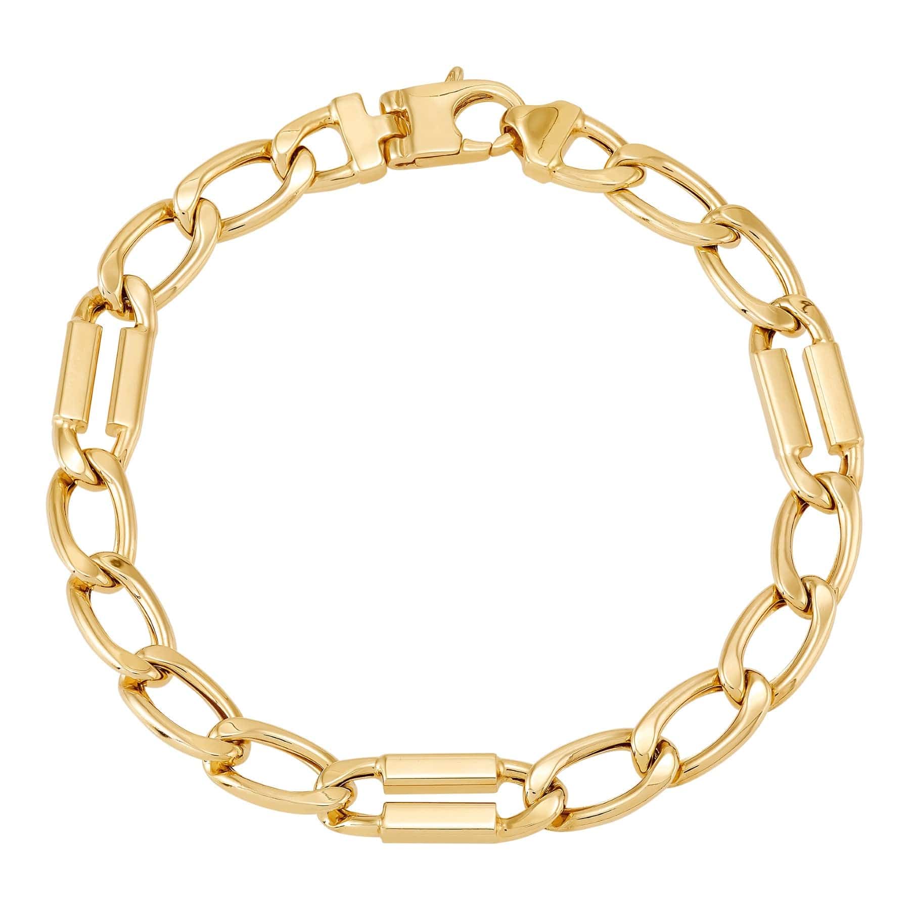 14K Yellow Gold Cuban Link Bracelet