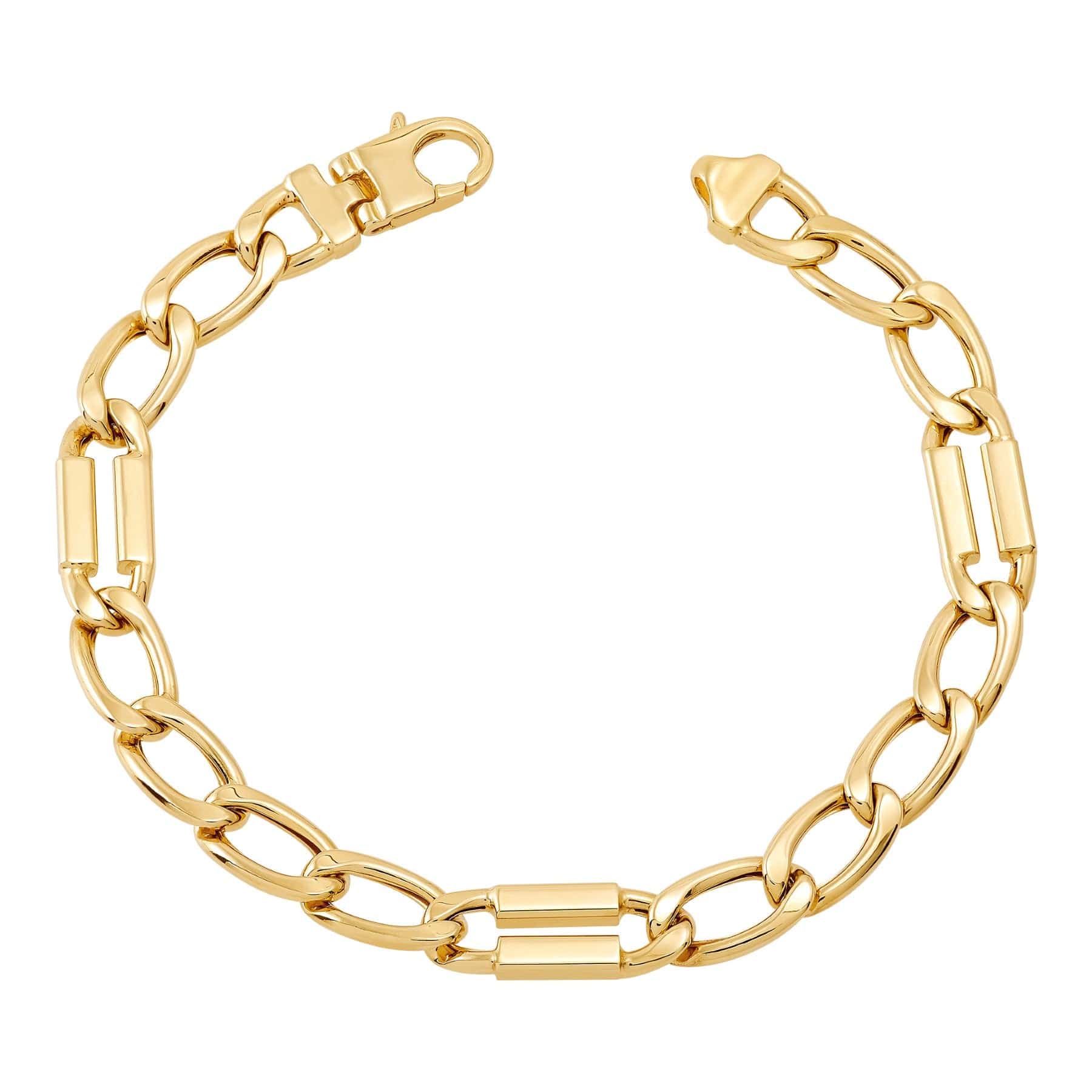 14K Yellow Gold Cuban Link Bracelet - Image 3