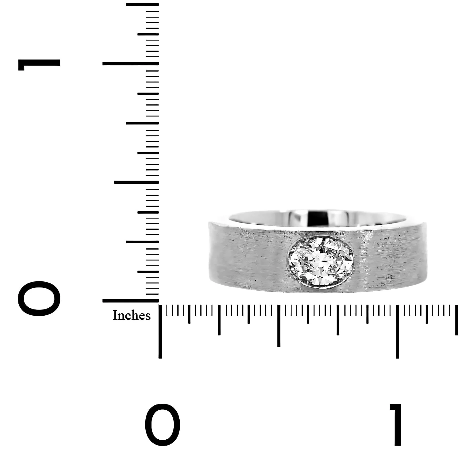 Platinum Oval Cut Diamond Wide Ring - Image 4