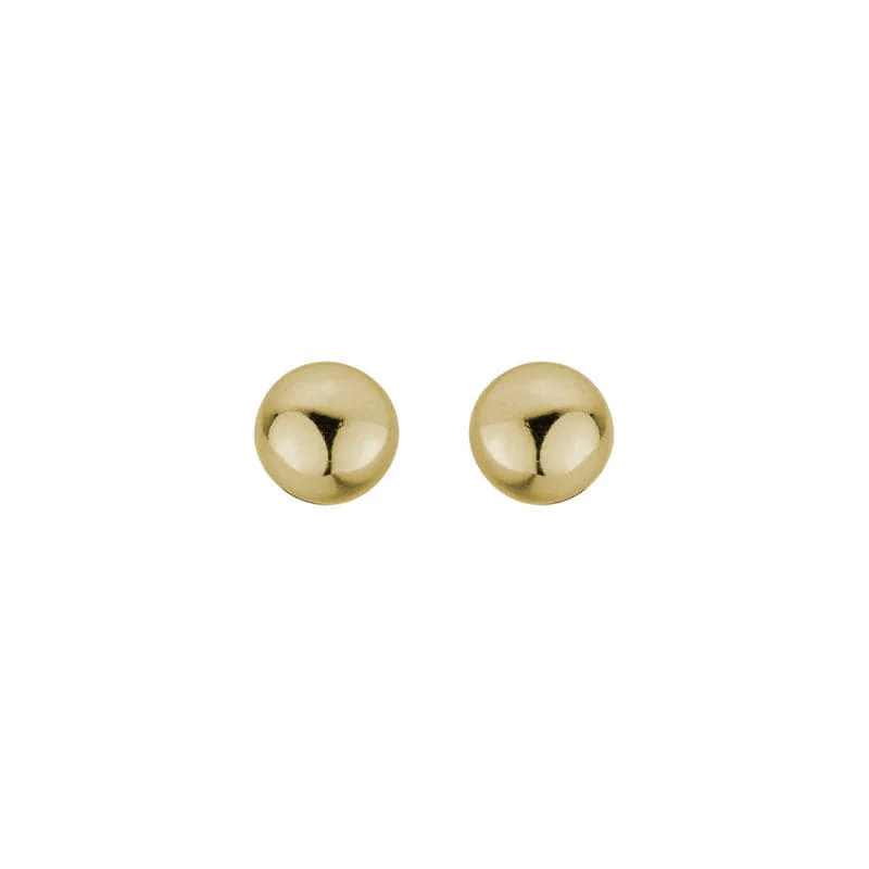 14K Yellow Gold Ball Stud Earrings