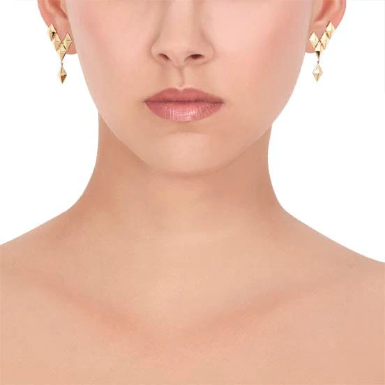 CADAR 18K Yellow Gold Python Climber Earrings - Image 2