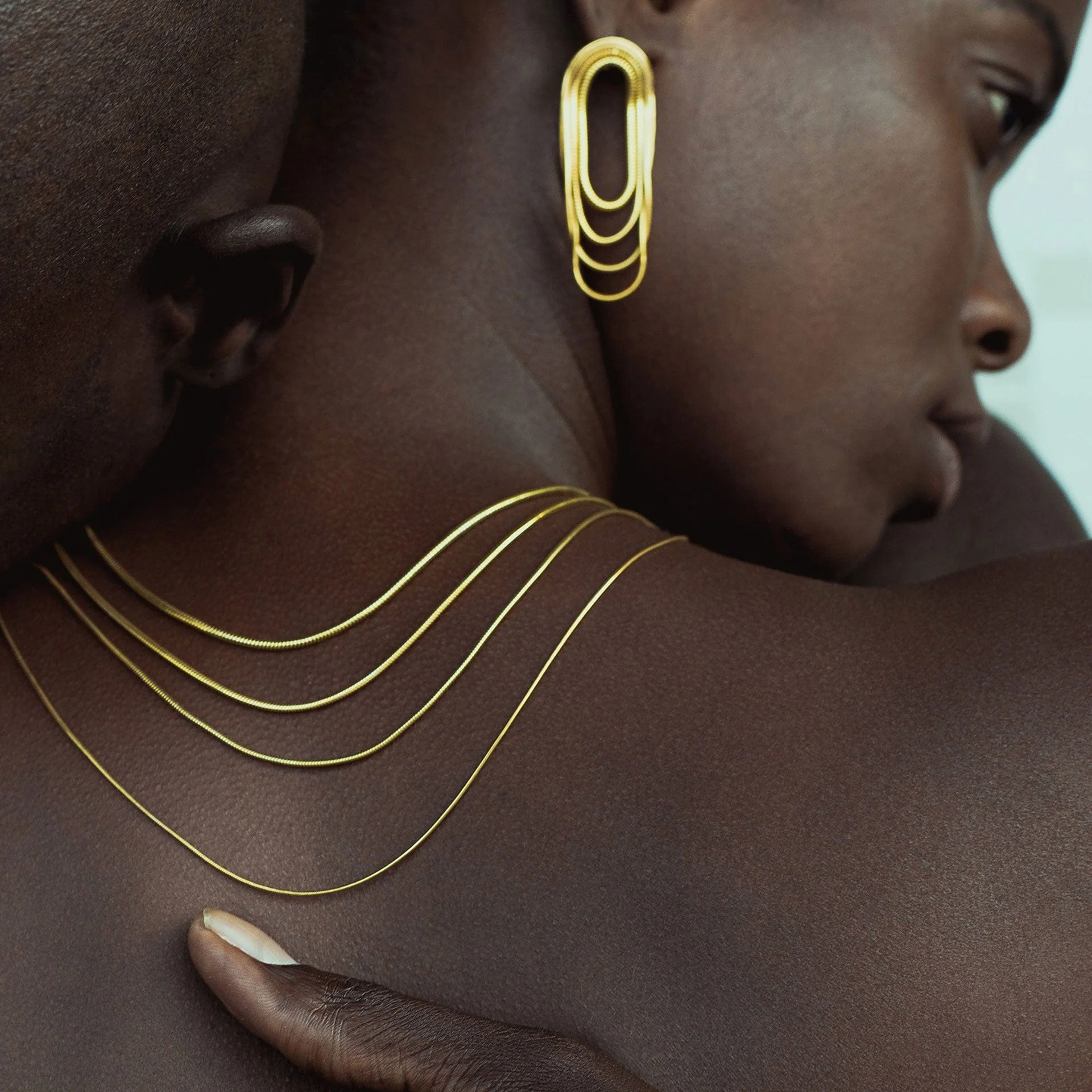Fernando Jorge 18K Yellow Gold Multi Chain Earrings - Image 3