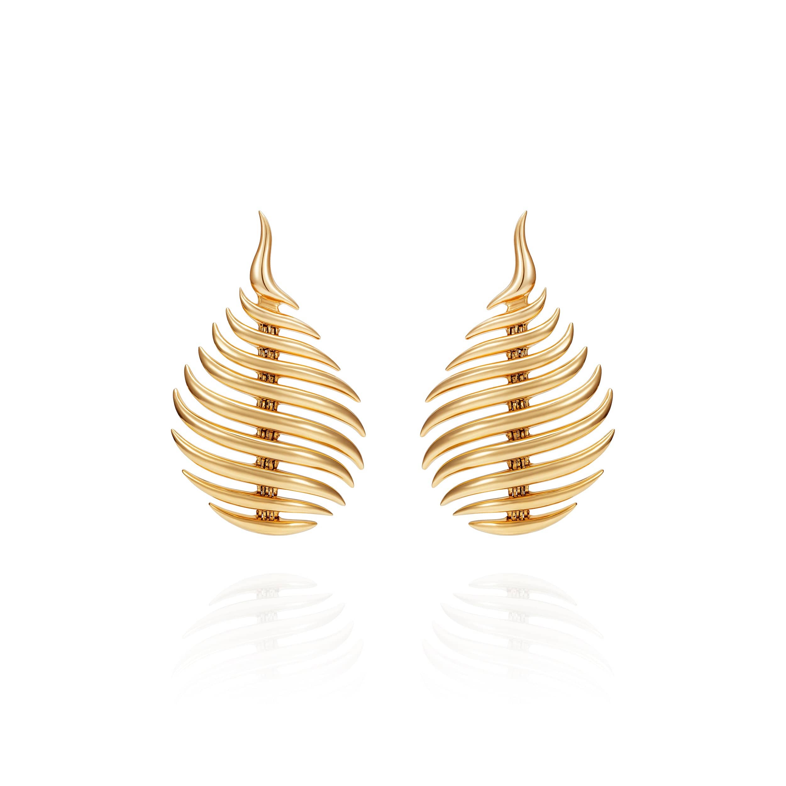 Fernando Jorge 18K Yellow Gold Small Flame Earrings
