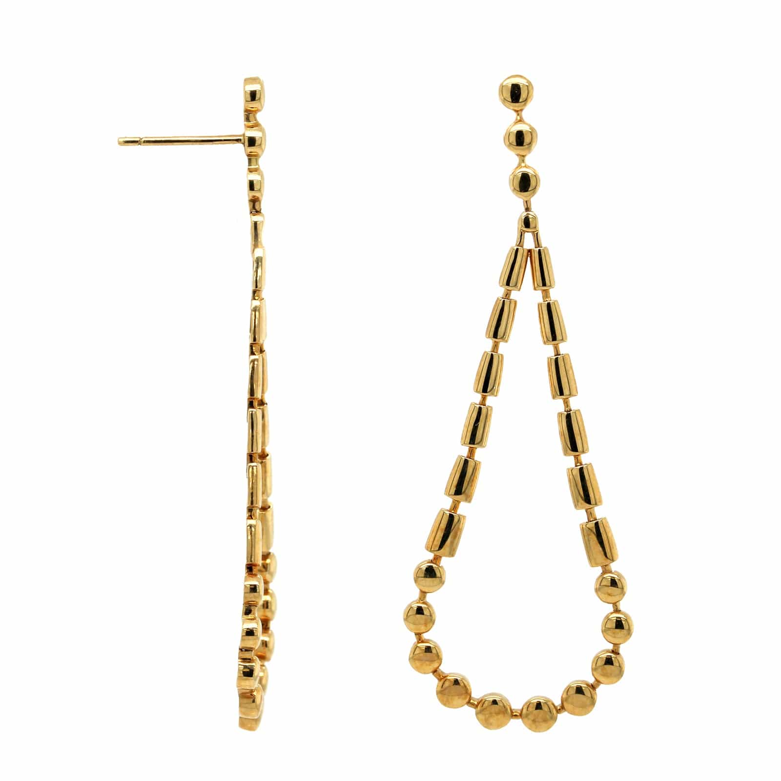 Etho Maria 18K Yellow Gold Pear Shaped Drop Earrings