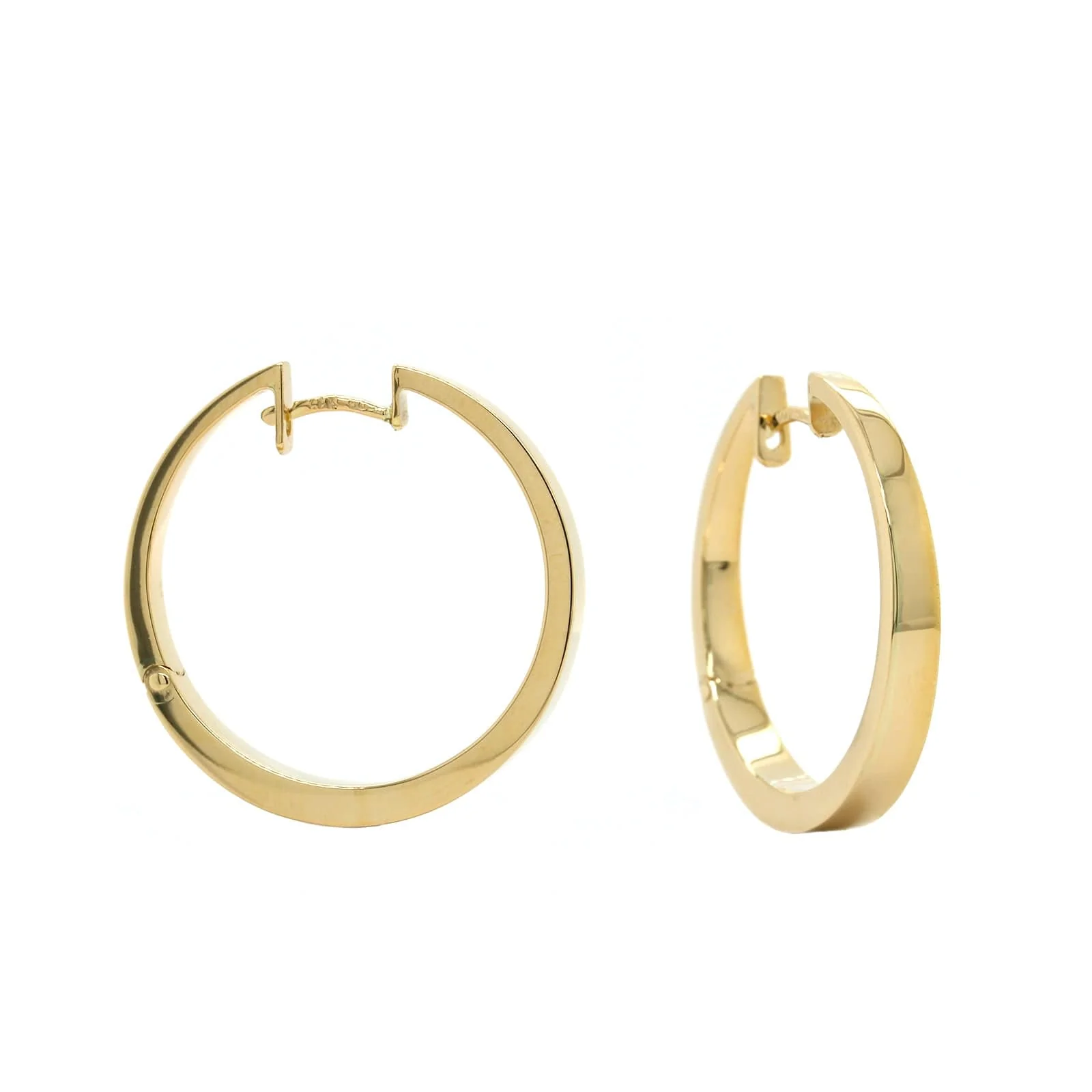 14K Yellow Gold Hoop Earrings