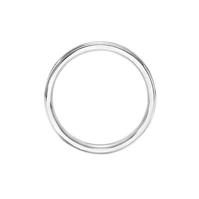 Platinum Polish Edges Satin Center Band - Image 3