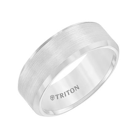 Tungsten Band with Satin Finish Center Polished Edges - Image 3