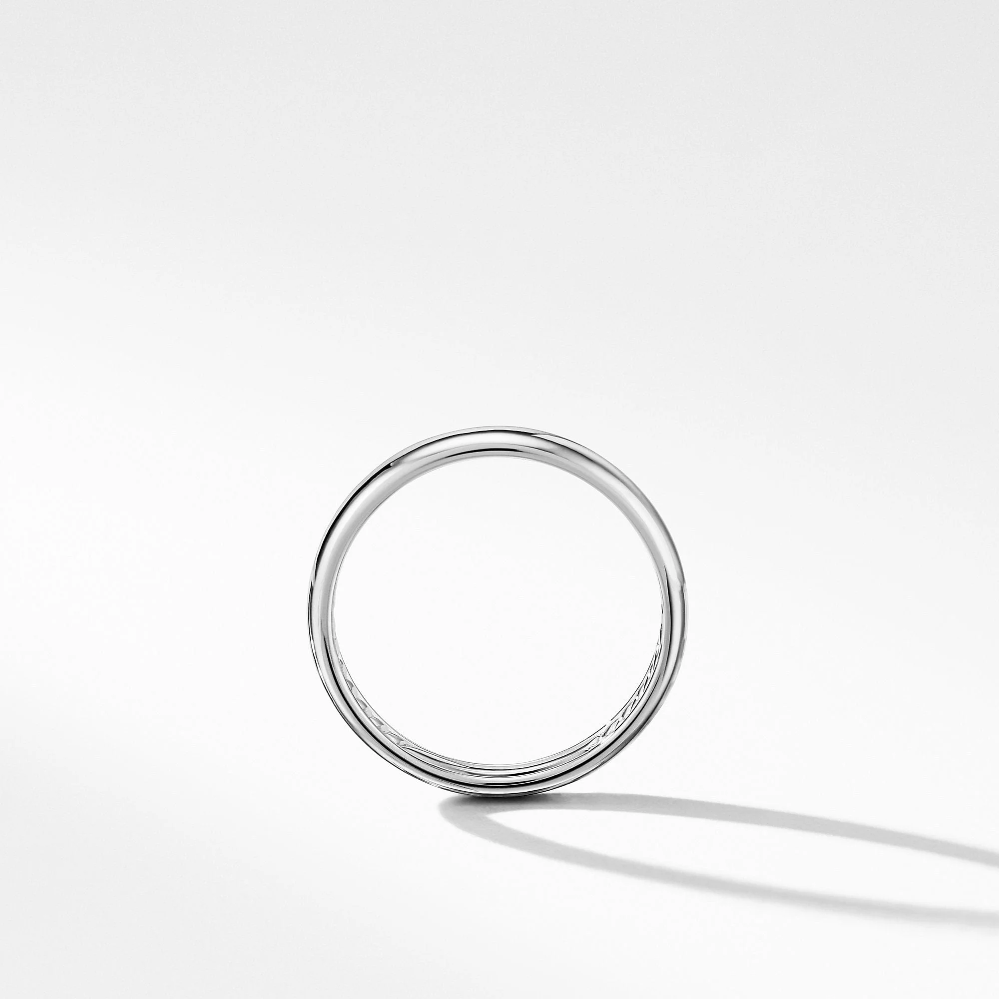 DY Classic Band Ring in 18K White Gold, 3.5mm - Image 3