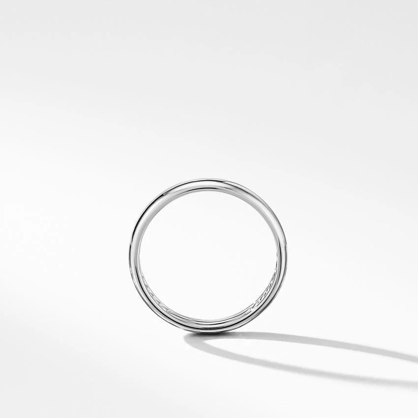 DY Classic Band Ring in 18K White Gold - Image 2